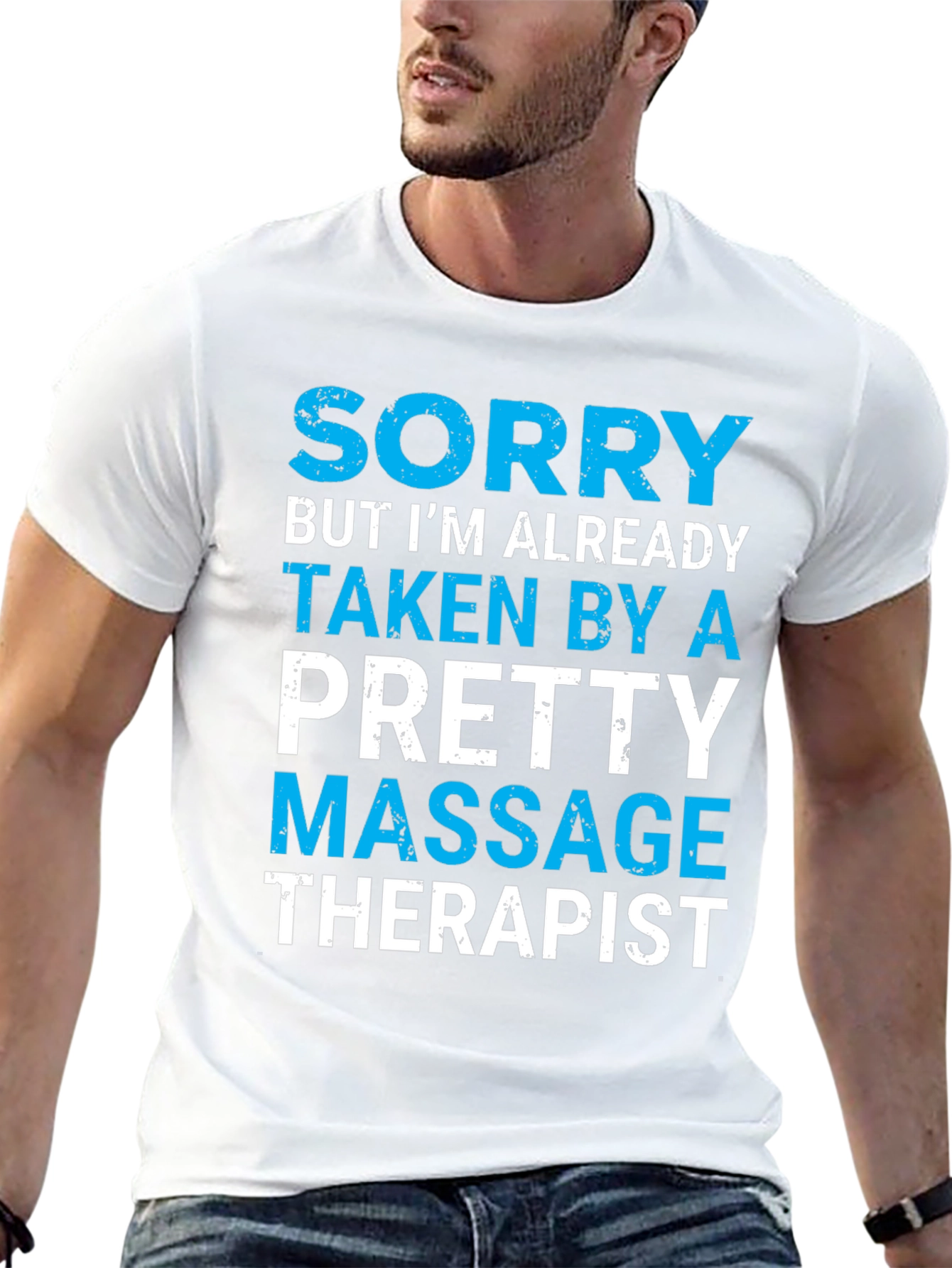 Black Sorry Taken By A Pretty Massage Therapist T-Shirt view 13