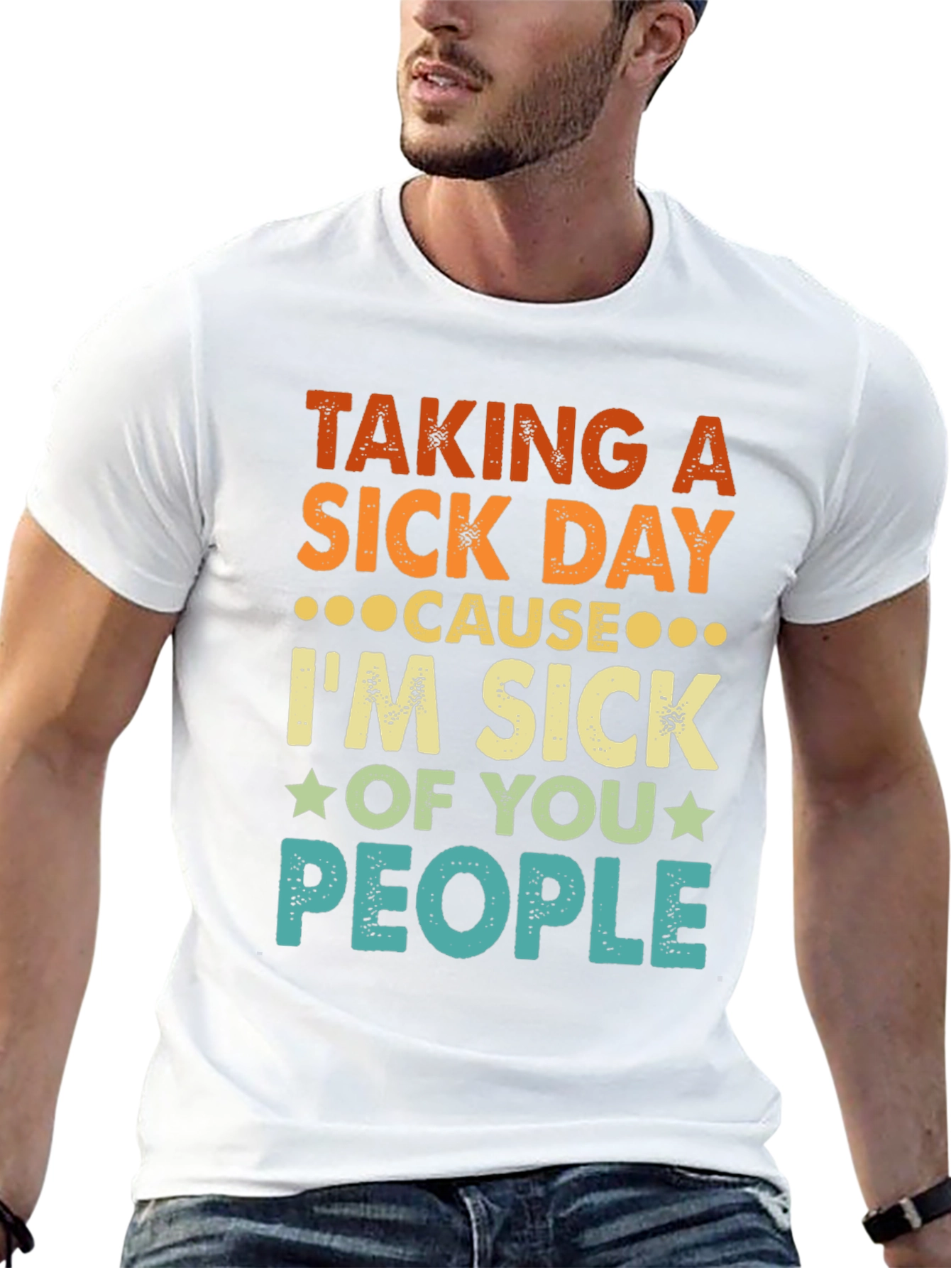 Black Taking a Sick Day Graphic Tee view 13