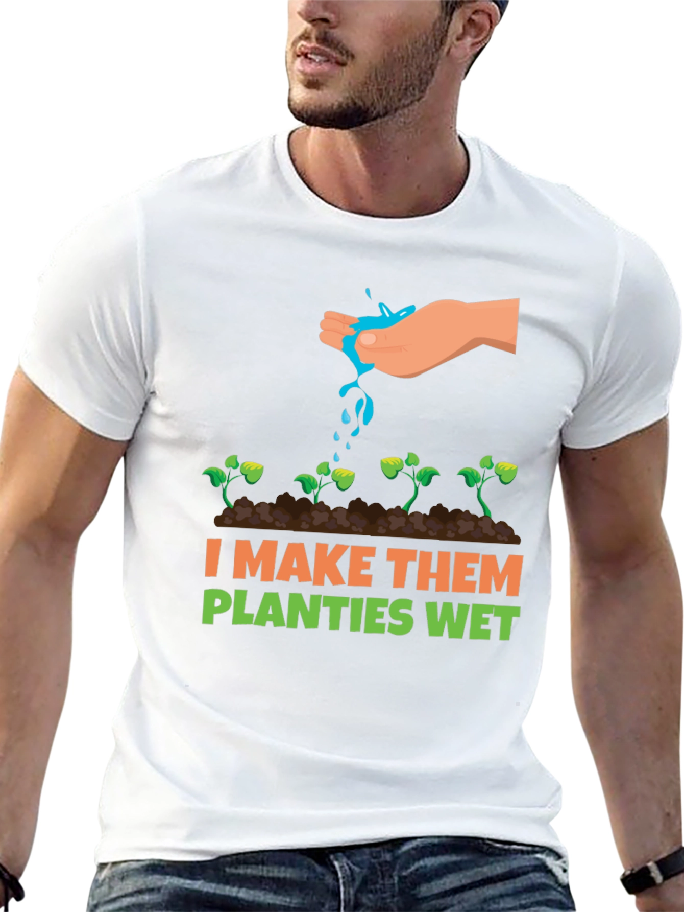 Black I Make Them Planties Wet Graphic Tee view 13