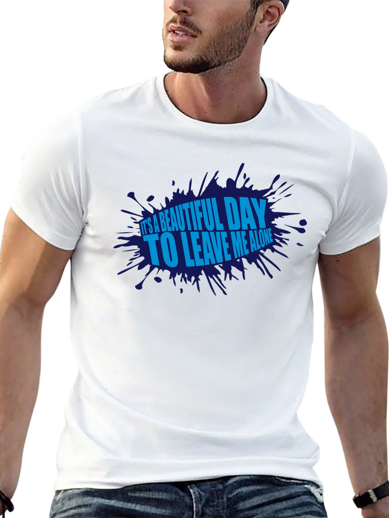 Black It's a Beautiful Day T-Shirt view 13