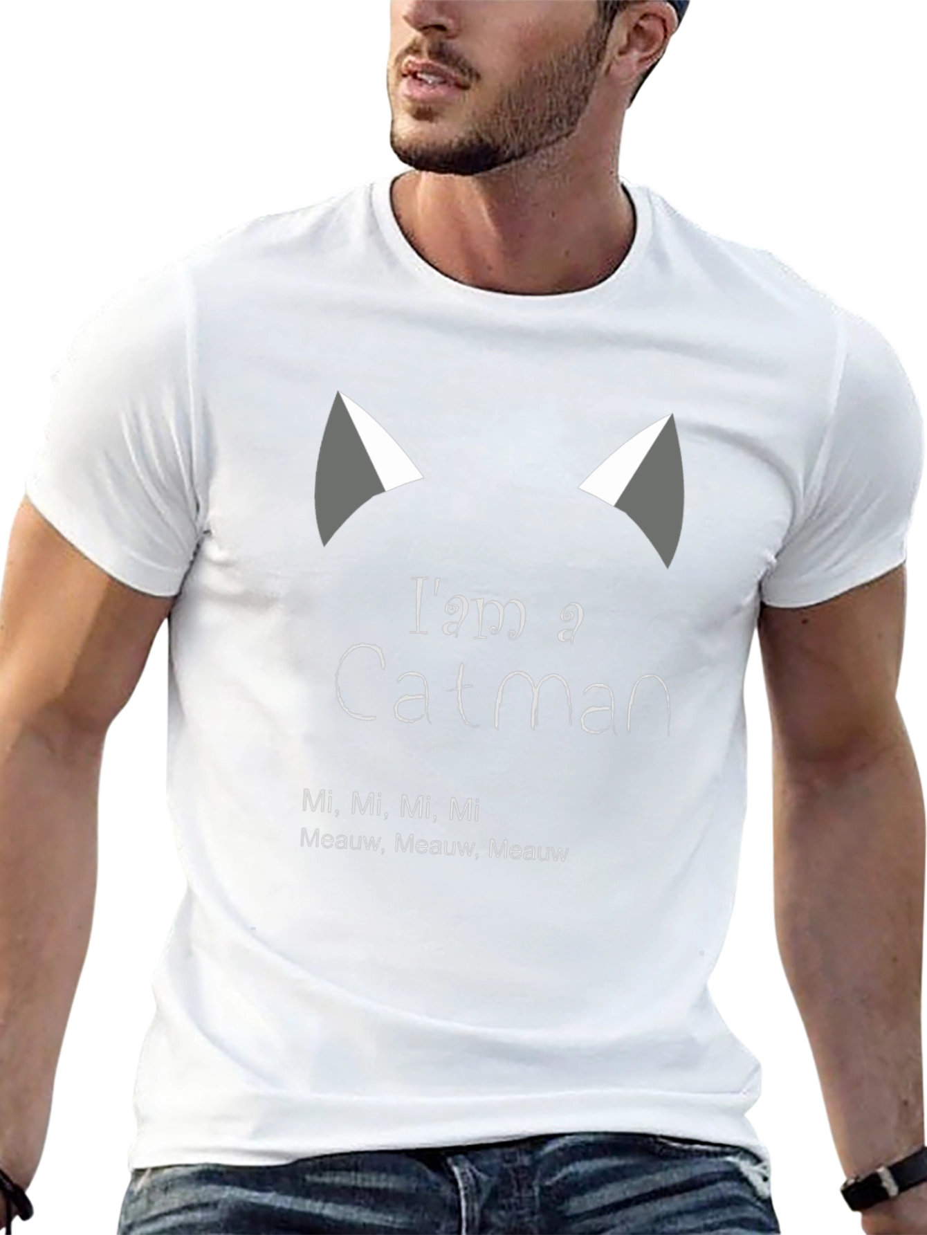 Black I'm a Catman T-Shirt - Funny Cat Lover Tee view 13