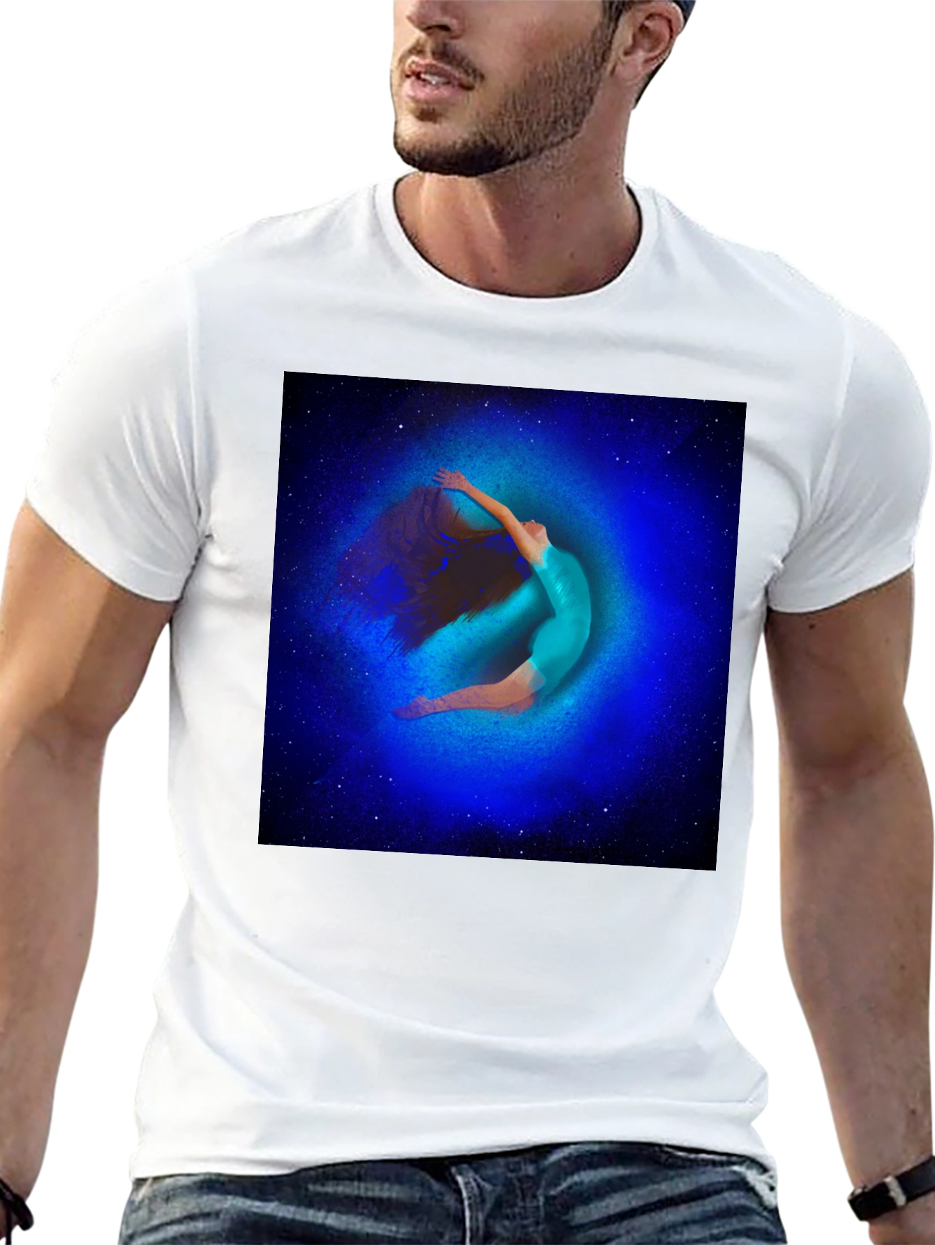 Celestial Dancer Graphic Tee - Modern Art T-Shirt - 13