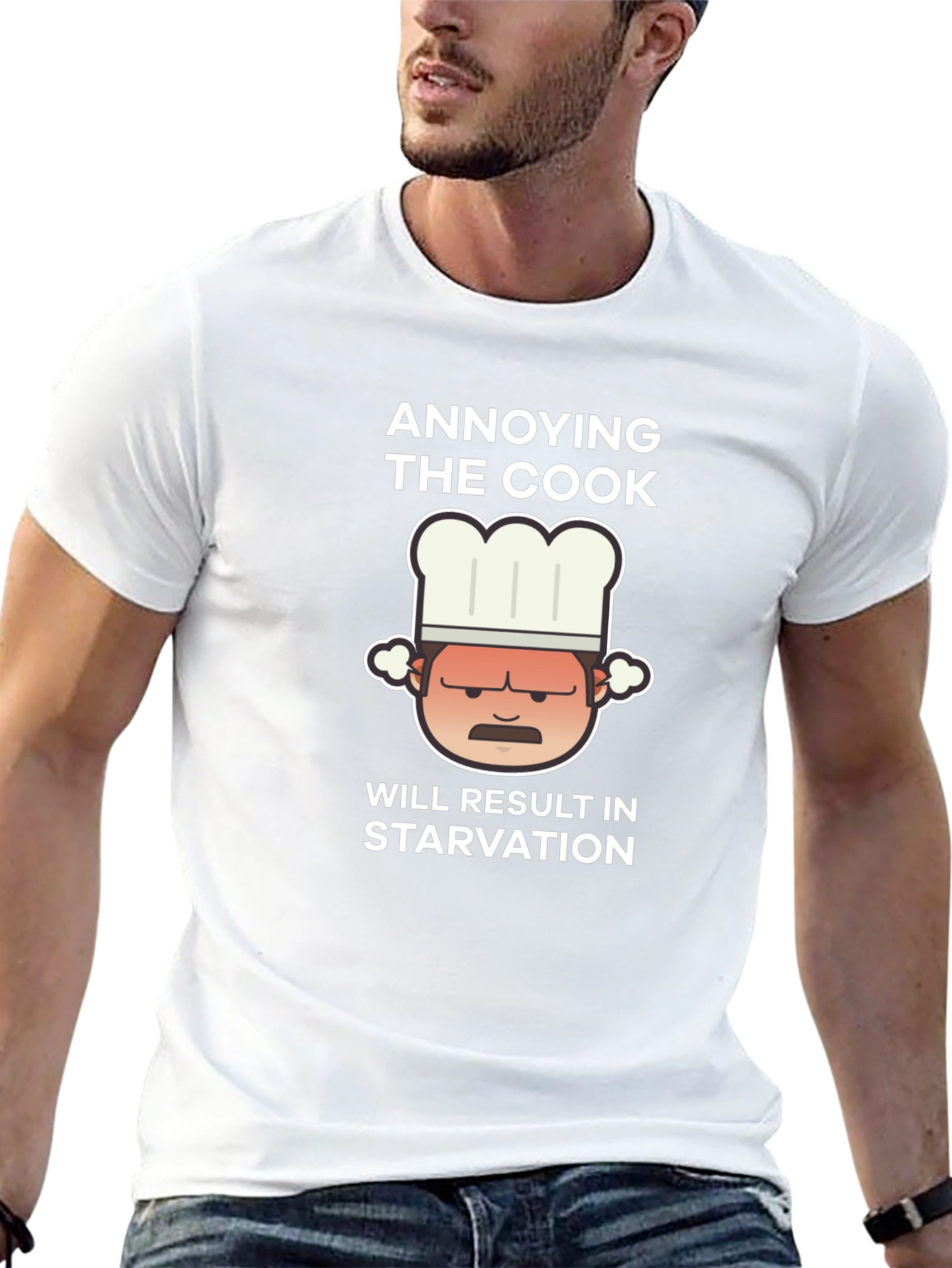 Black Annoying The Cook Graphic Tee - Funny Chef Shirt view 13