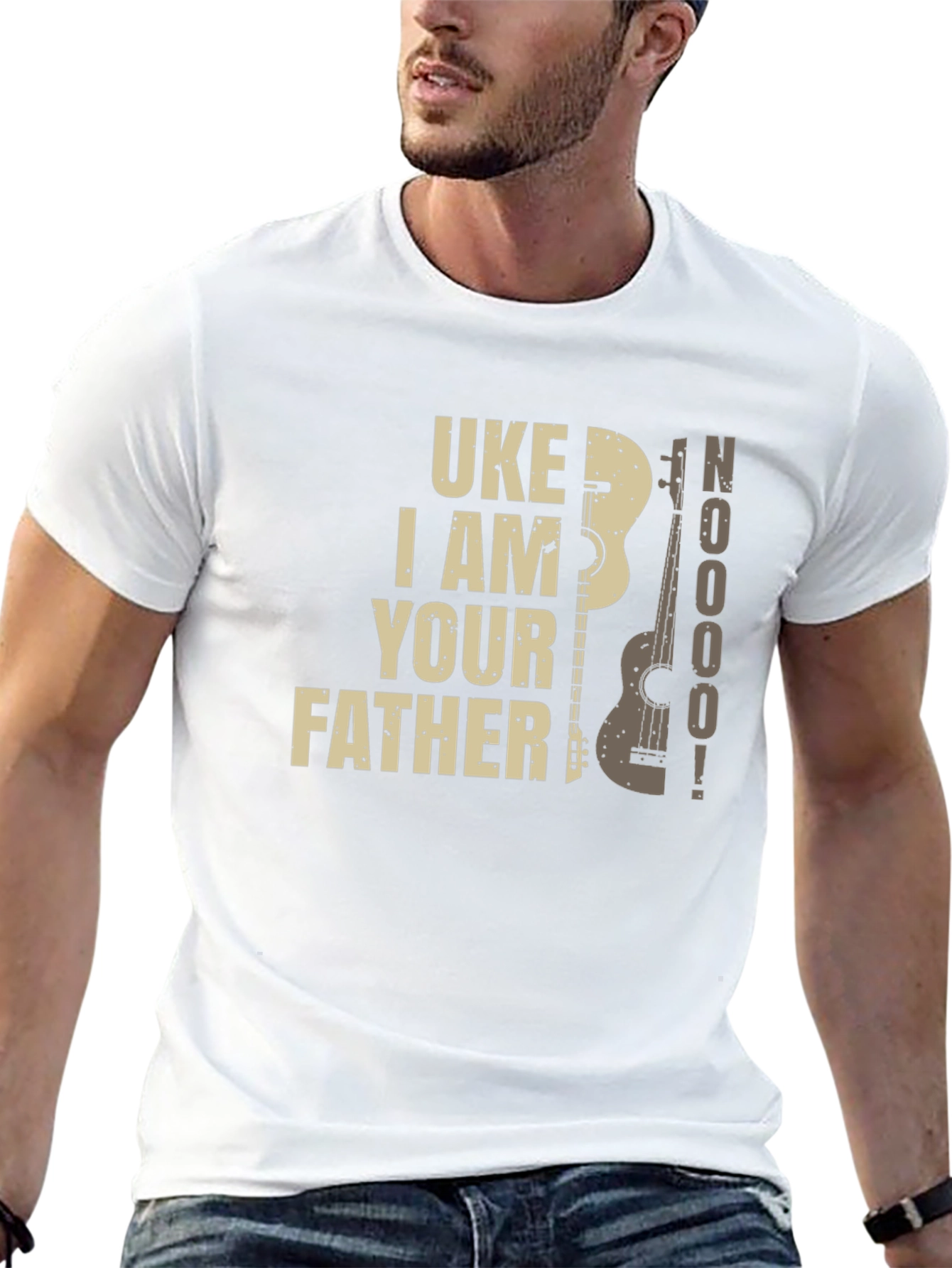 Black Uke I Am Your Father T-Shirt - Black, Novelty Tee view 13