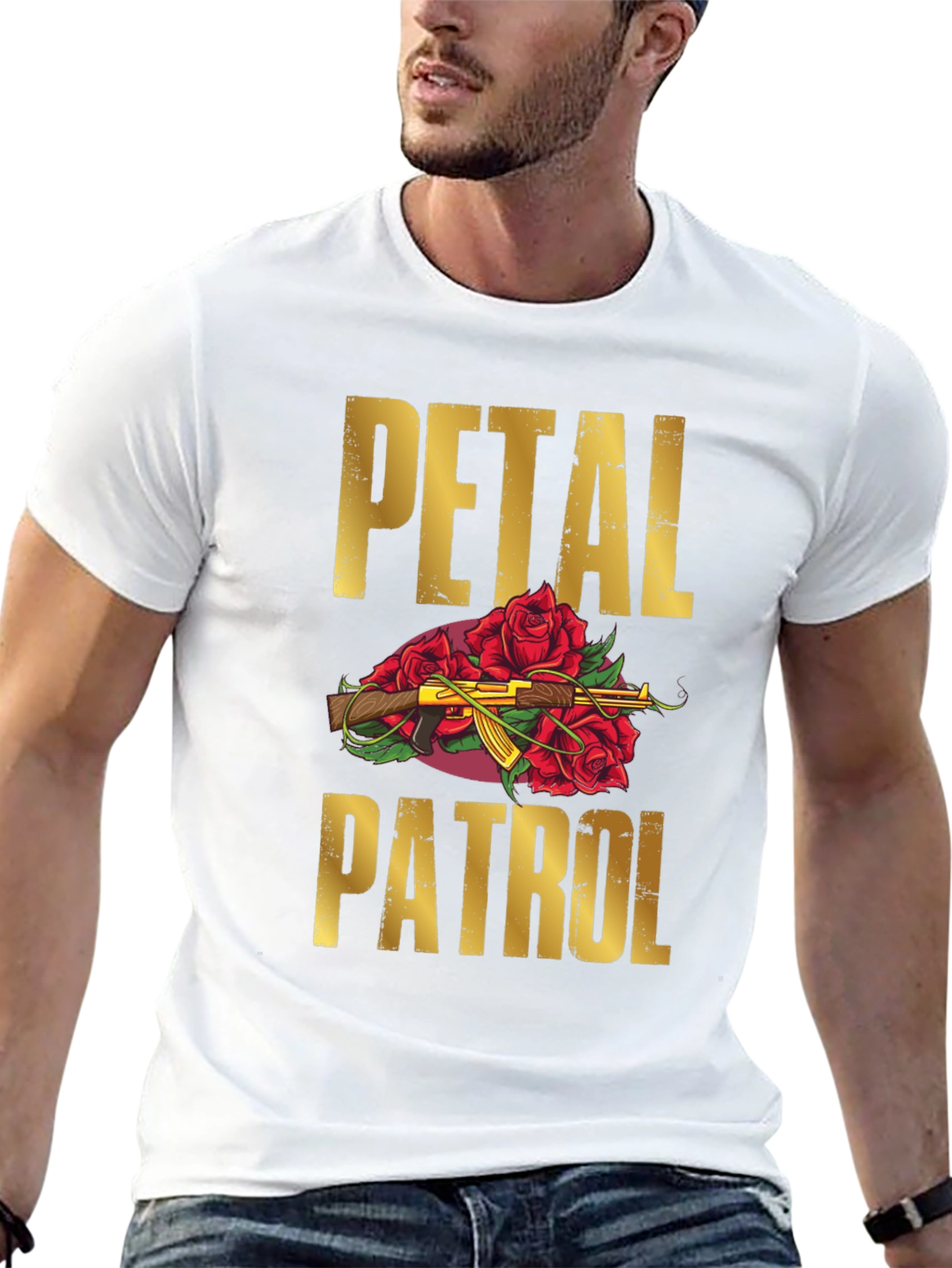 Black Petal Patrol Graphic T-Shirt view 13