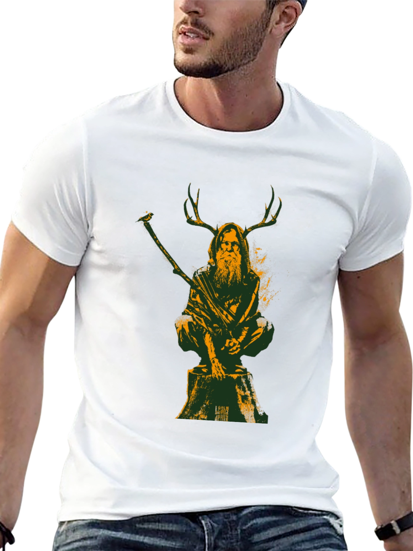 Druid Graphic Tee - Forest Spirit Shirt - 13