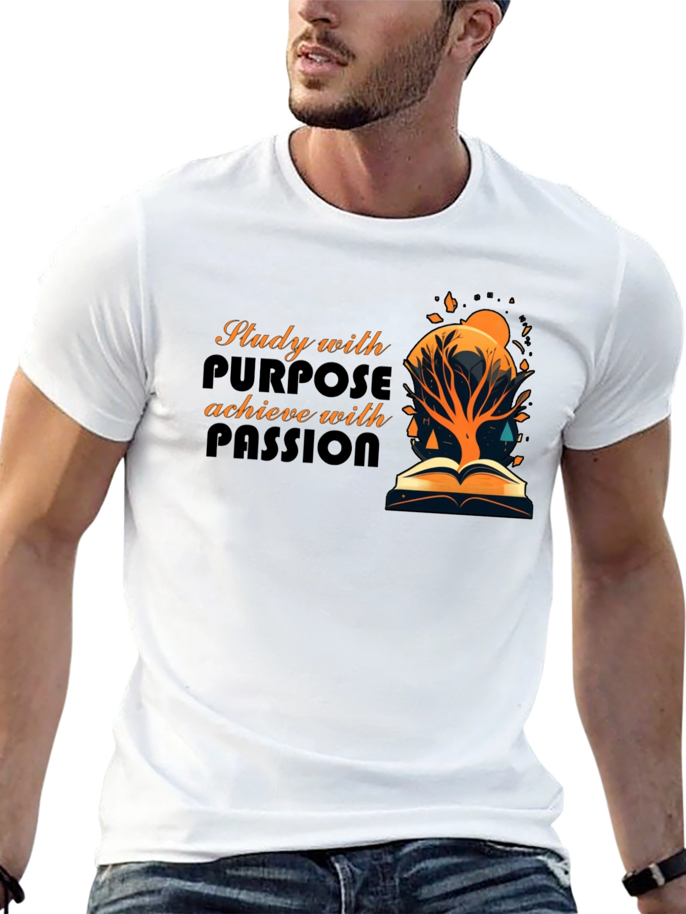 Black Study with Purpose T-Shirt view 13