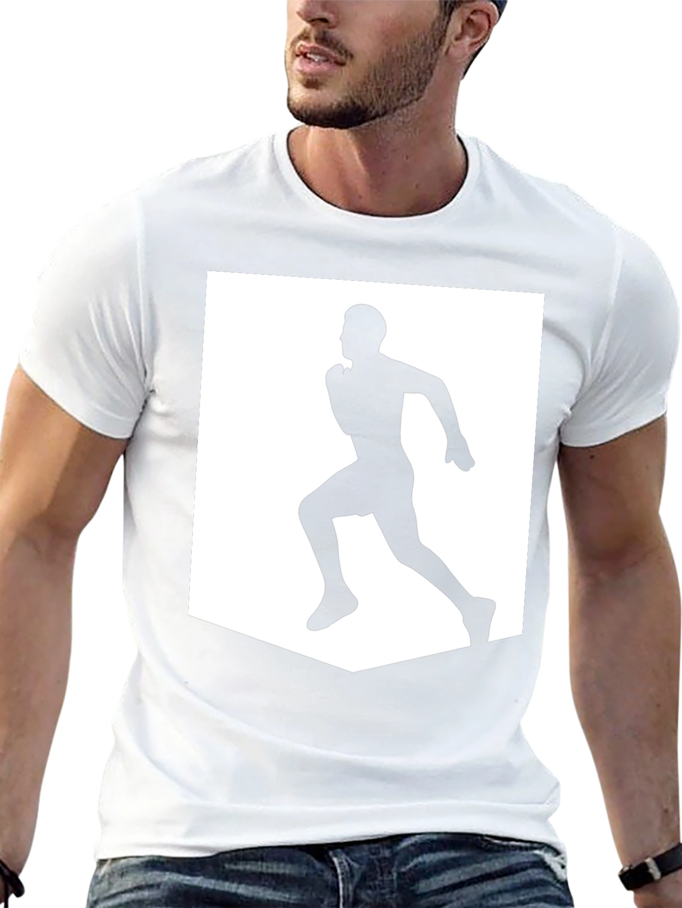 Black Men's Black Running Graphic Tee view 13