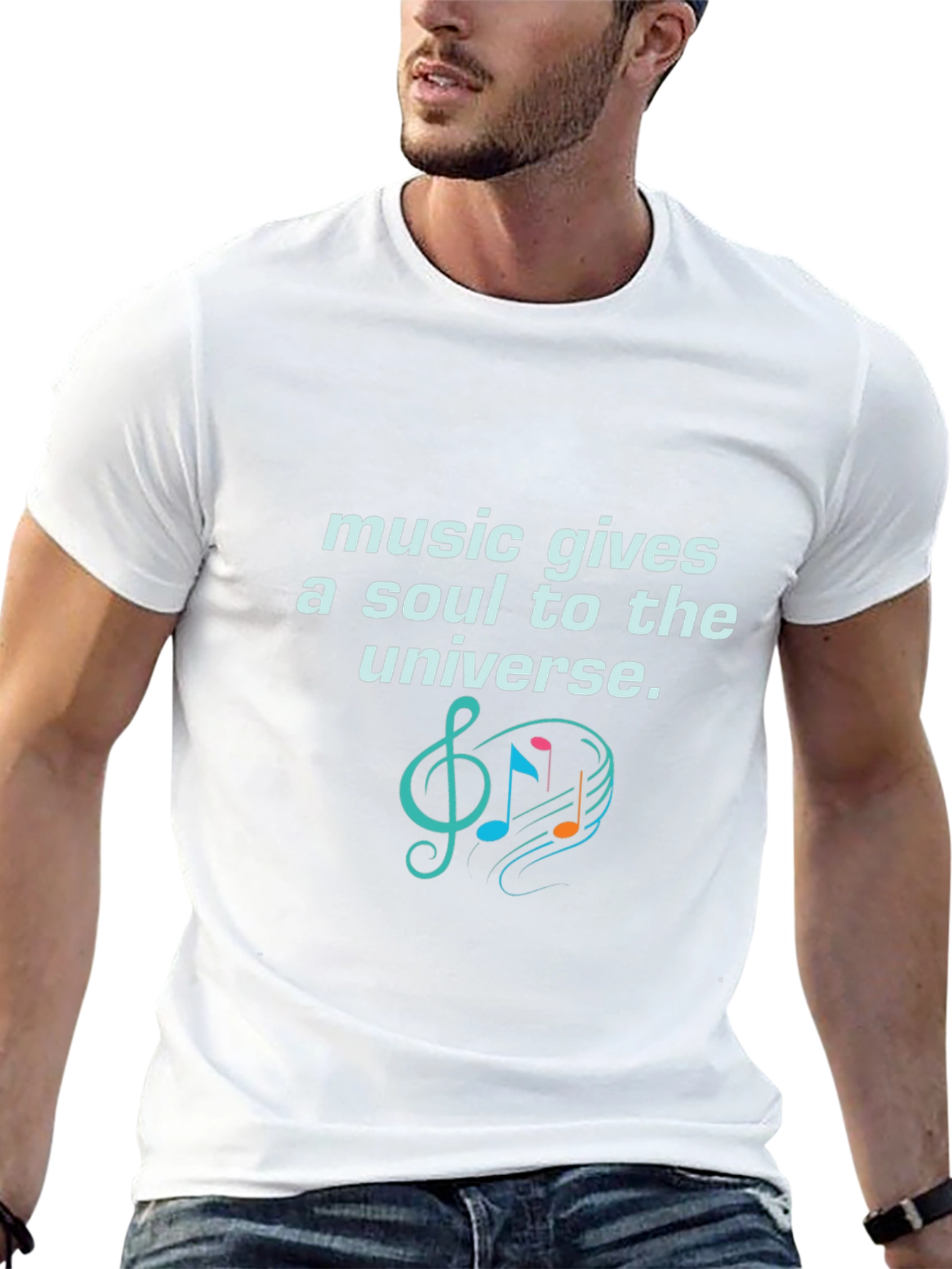 Black Music Gives a Soul T-Shirt - Unique Graphic Tee view 13