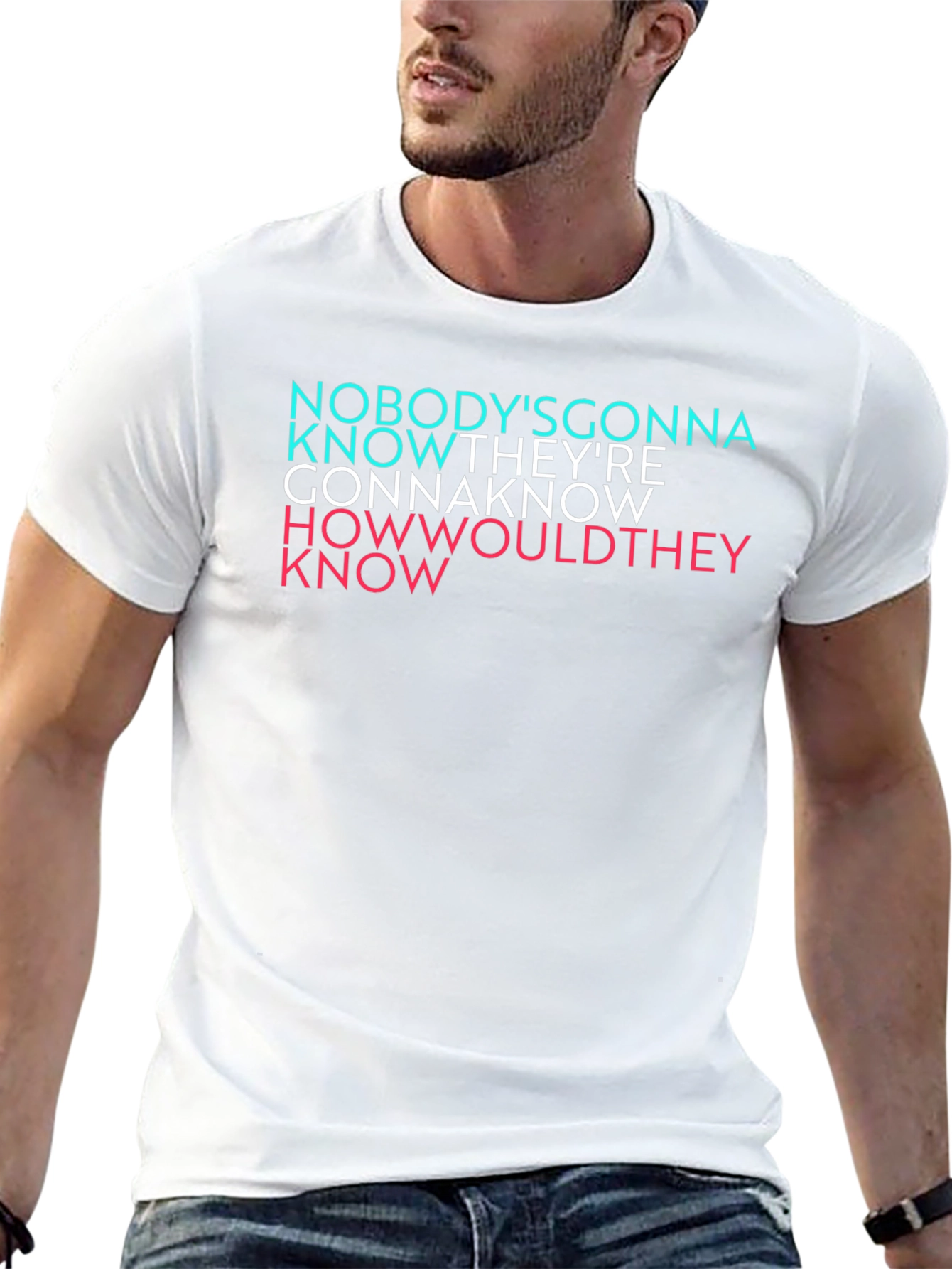 Black Nobody's Gonna Know Graphic T-Shirt view 13