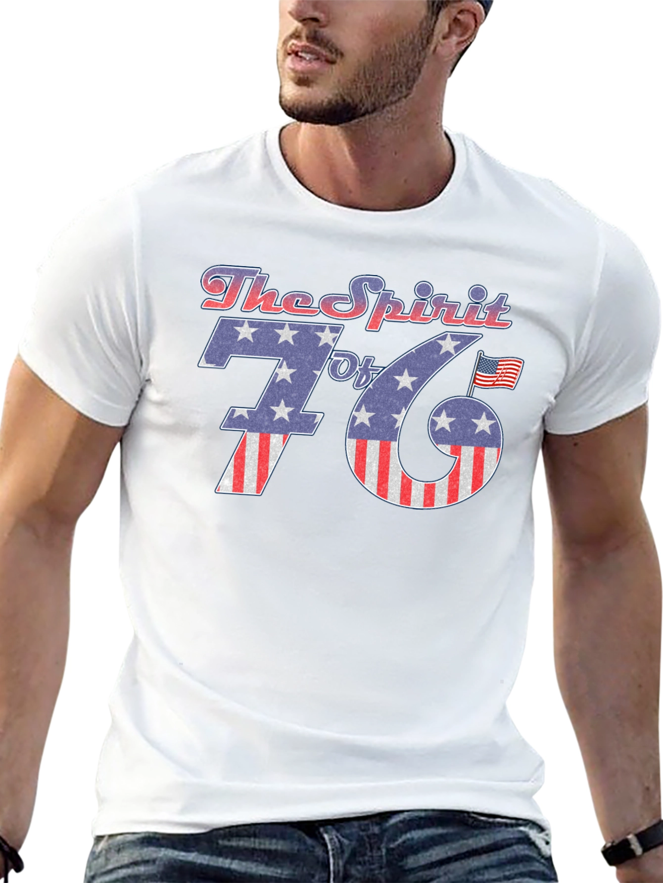 Black The Spirit of 76 Patriotic Graphic Tee view 13