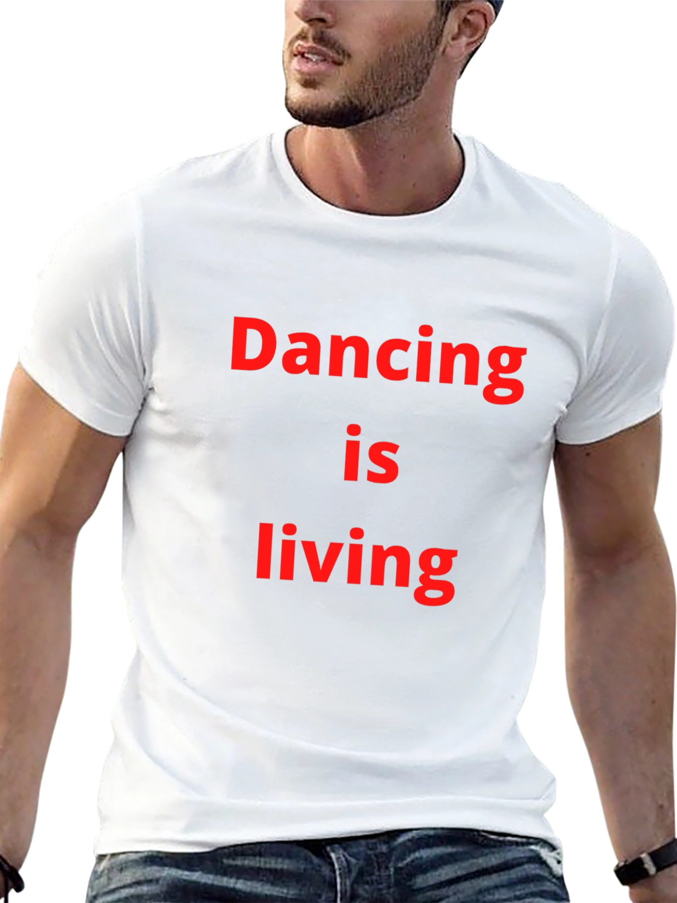 Black Dancing is Living T-Shirt - Black Crew Neck Tee view 13