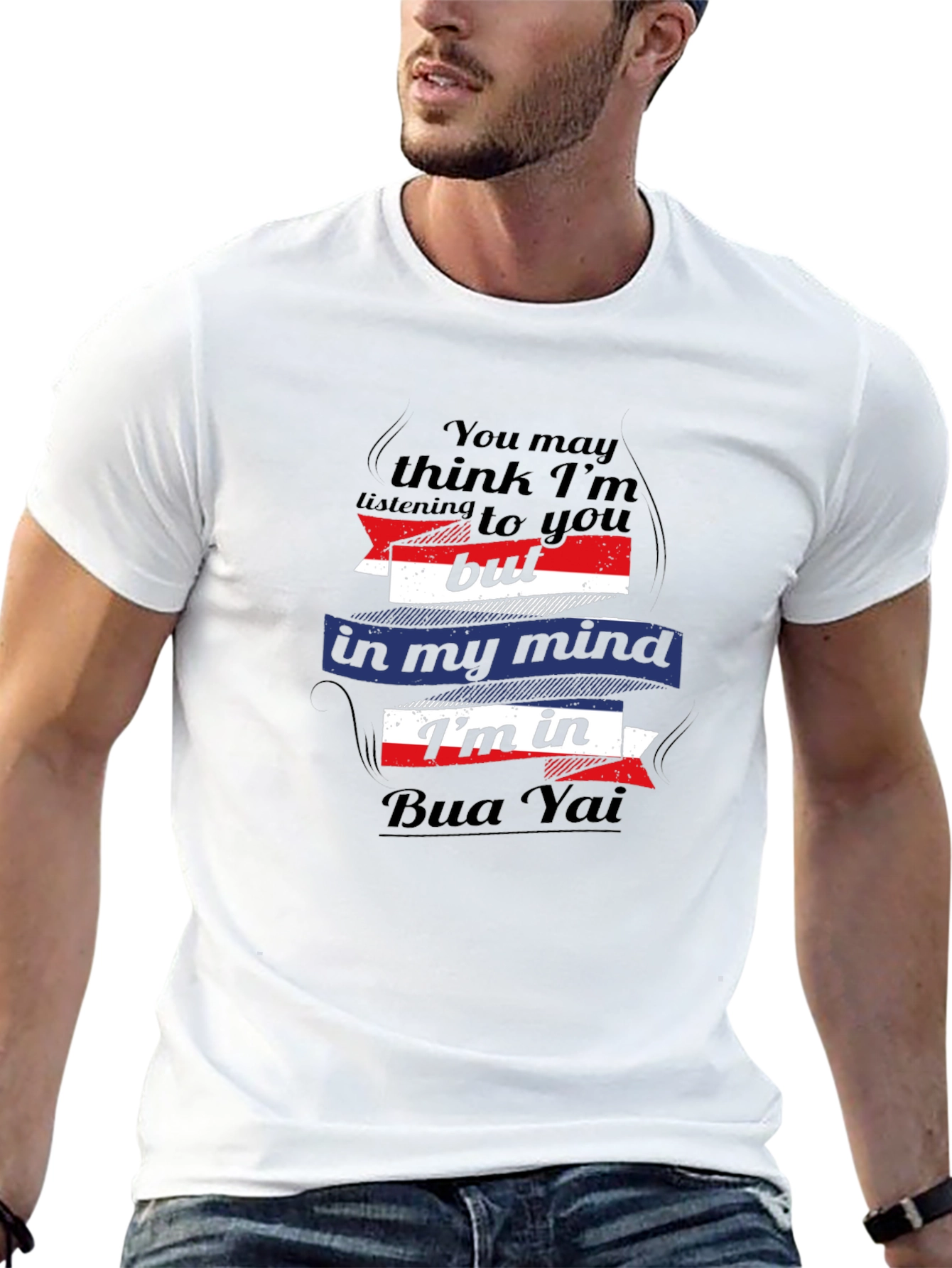 Black Bua Yai Mind T-Shirt - Funny Graphic Tee view 13