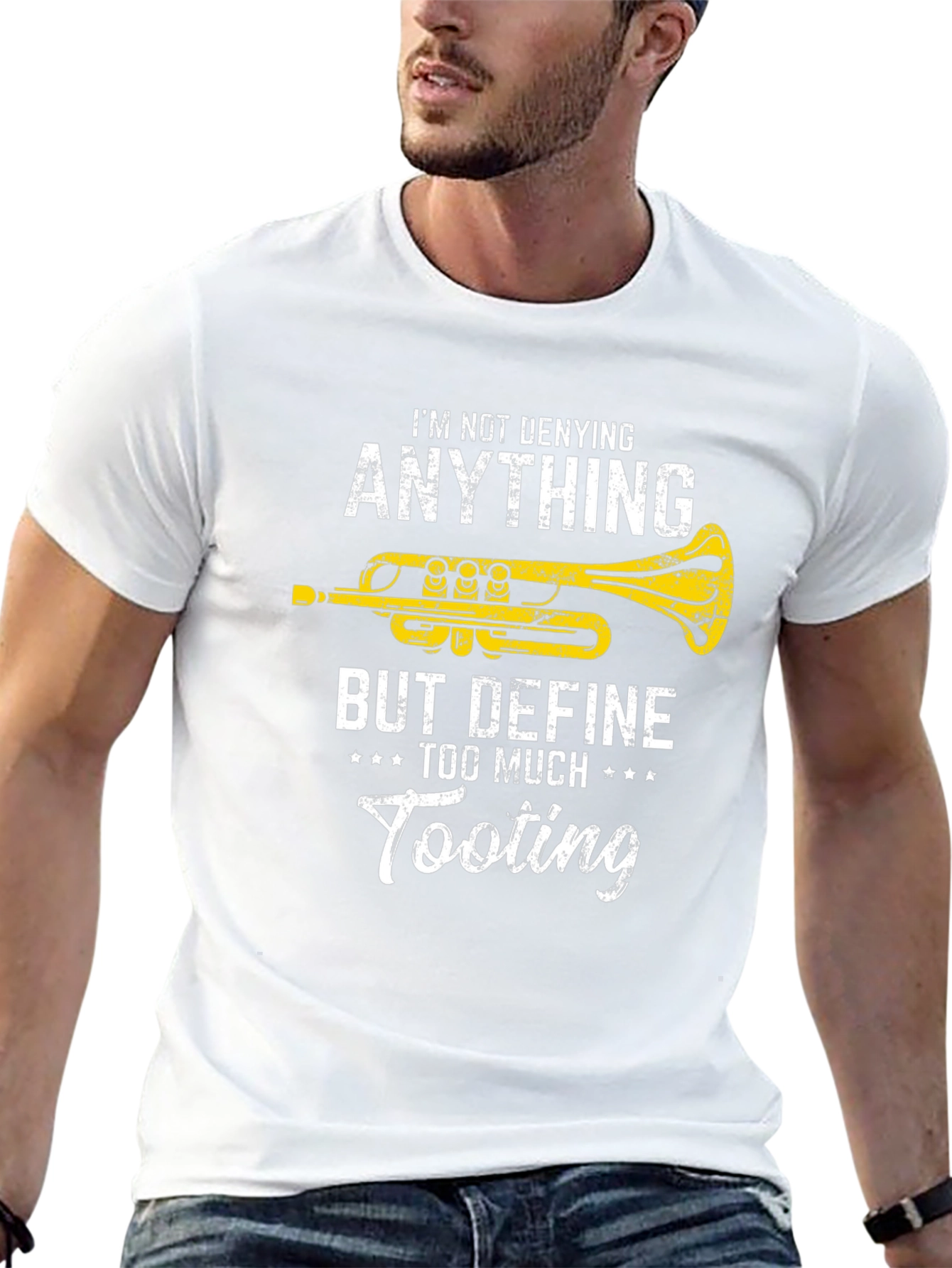 Black Funny Trumpet T-Shirt - Define Tooting view 13