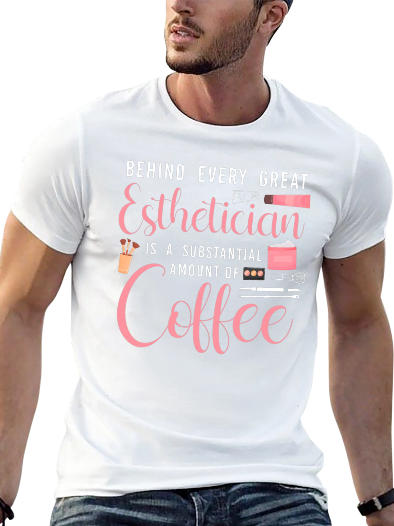Black Esthetician Coffee T-Shirt - Beauty Pro Tee view 13