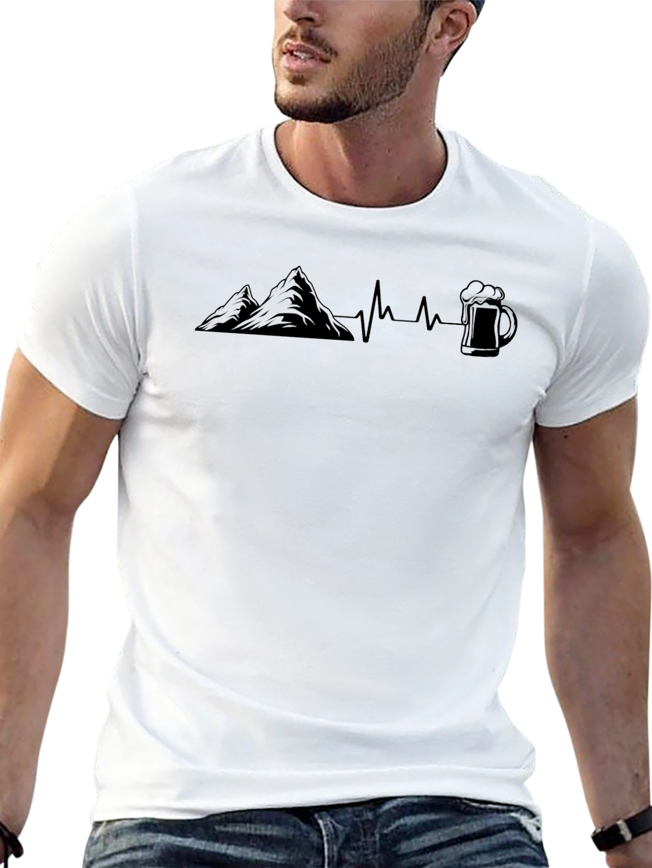 Black Mountain Beer Heartbeat T-Shirt view 13