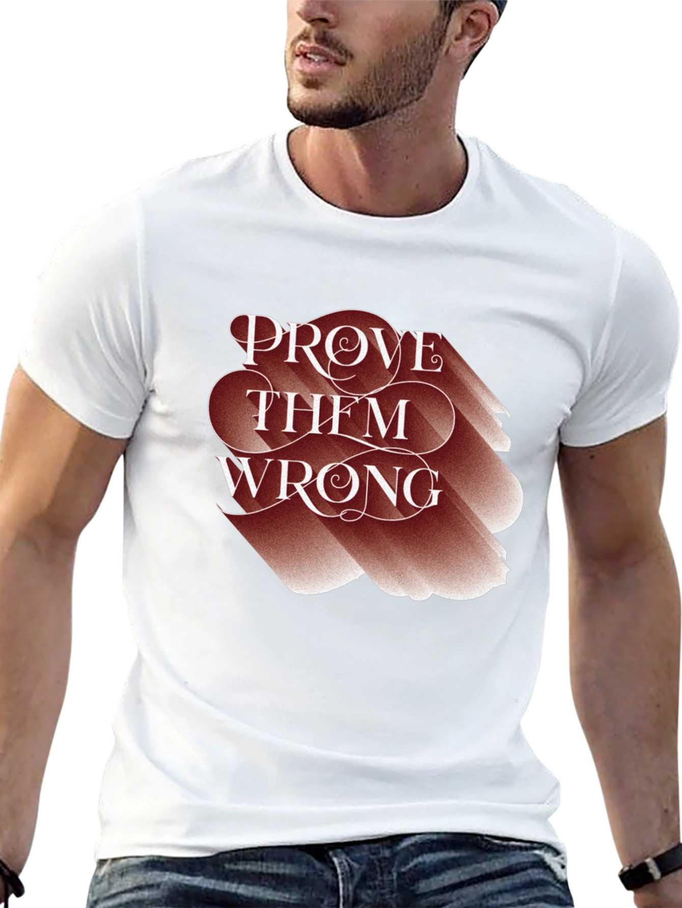 Black Prove Them Wrong Graphic Tee - Motivational T-Shirt view 13