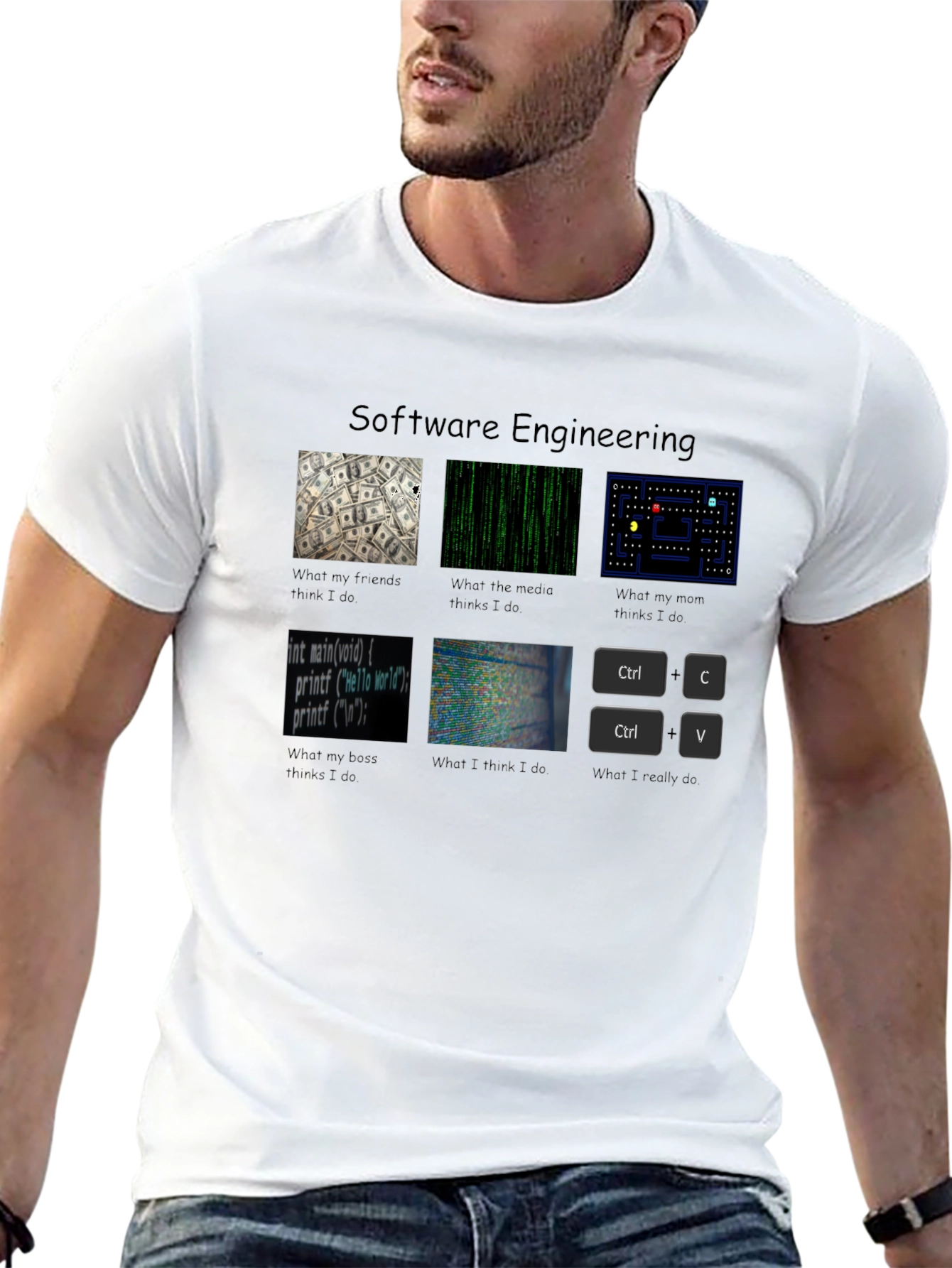 Black Software Engineering Funny Programmer T-Shirt view 13