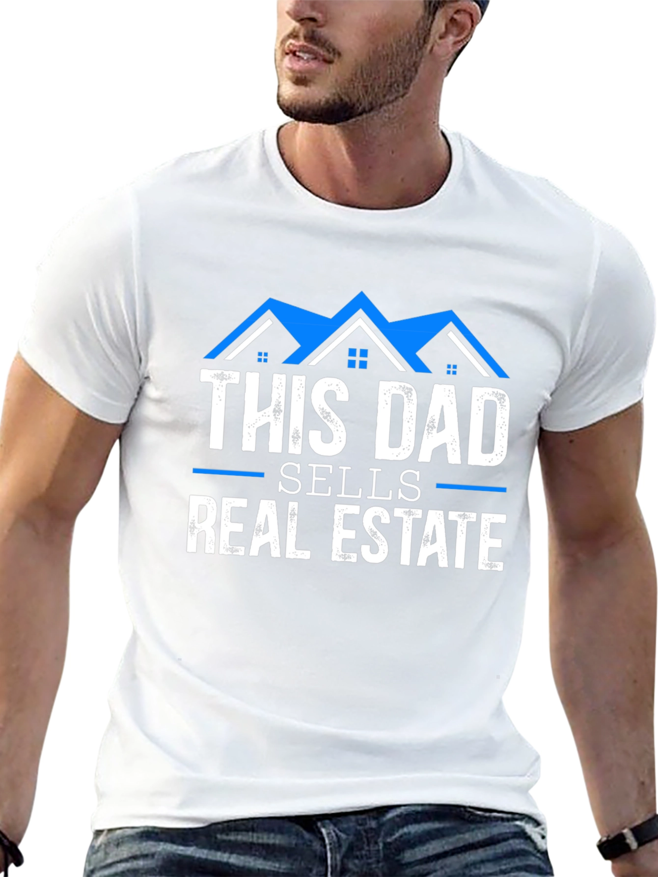 Black This Dad Sells Real Estate T-Shirt view 13