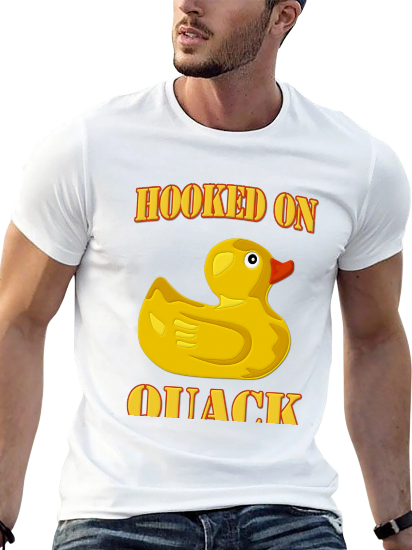 Black Hooked On Quack T-Shirt view 13