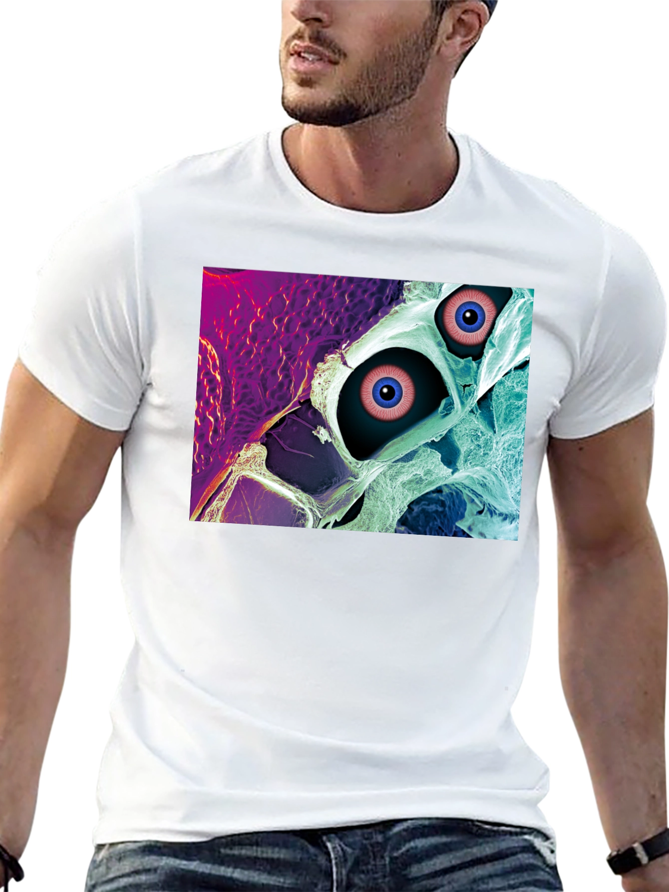 Black Eye See You Graphic T-Shirt - Unique Design view 13