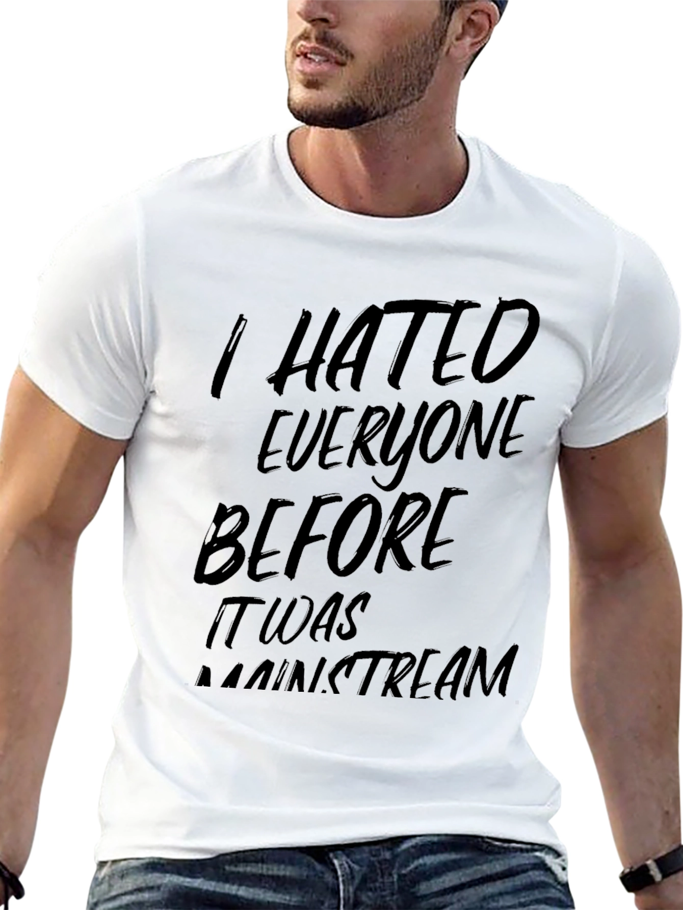 Black I Hated Everyone Before T-Shirt view 13