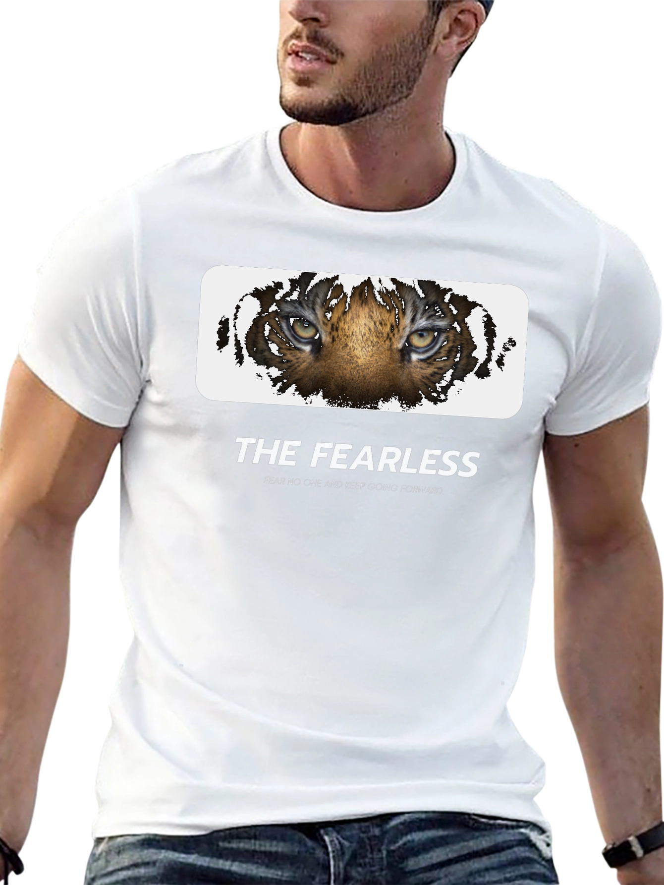 Black The Fearless Tiger Graphic Tee - Black Cotton view 13