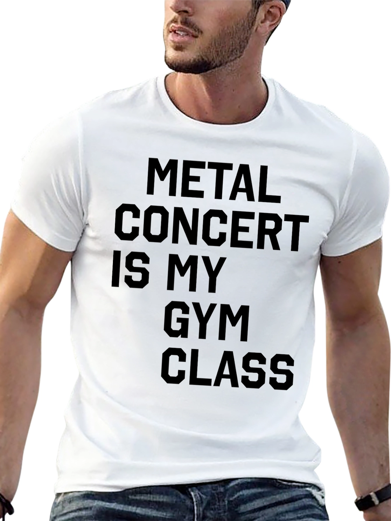 Black Metal Concert Gym Class T-Shirt - Black view 13
