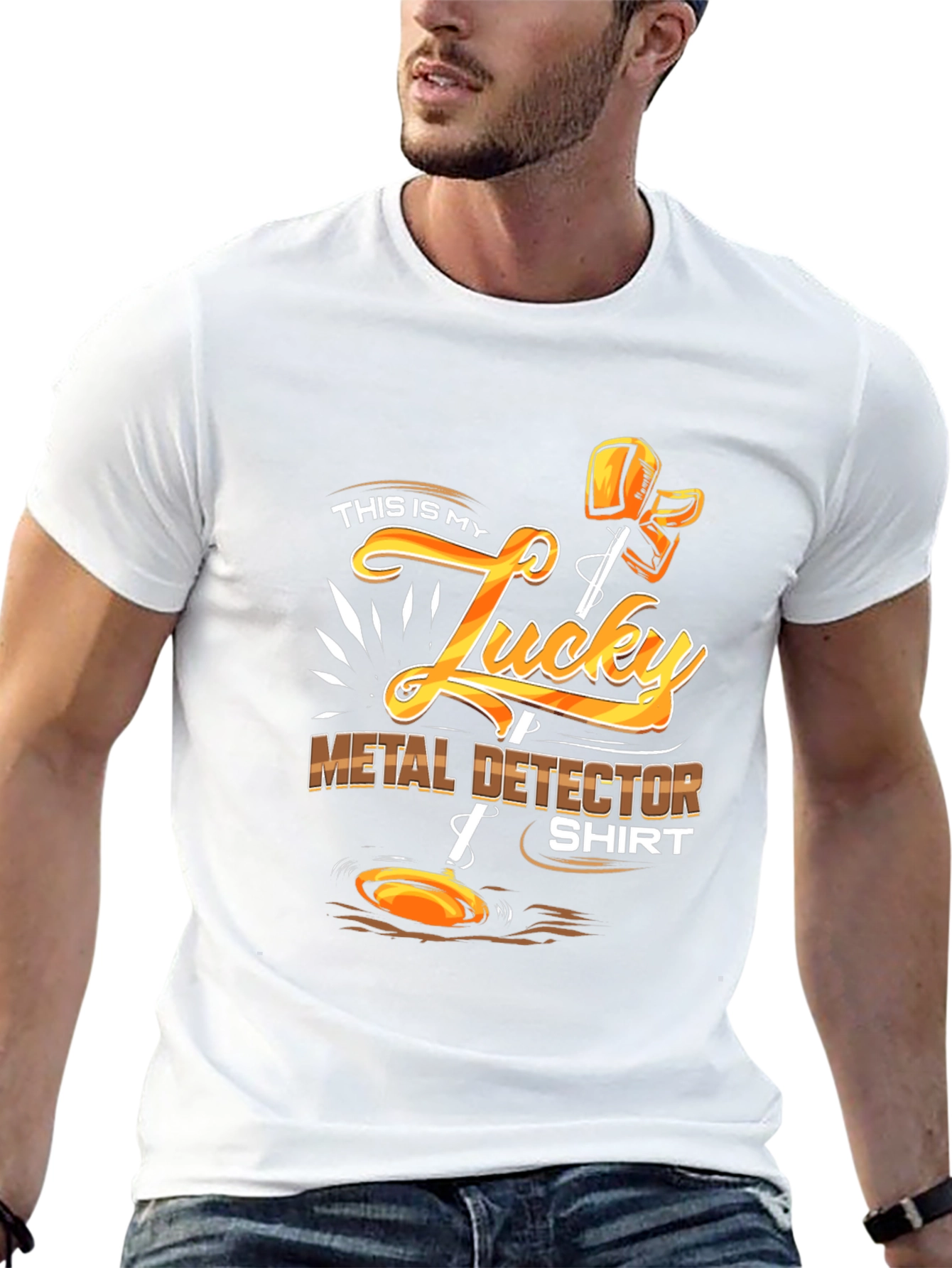 Black Lucky Metal Detector Shirt - Hobby Apparel view 13