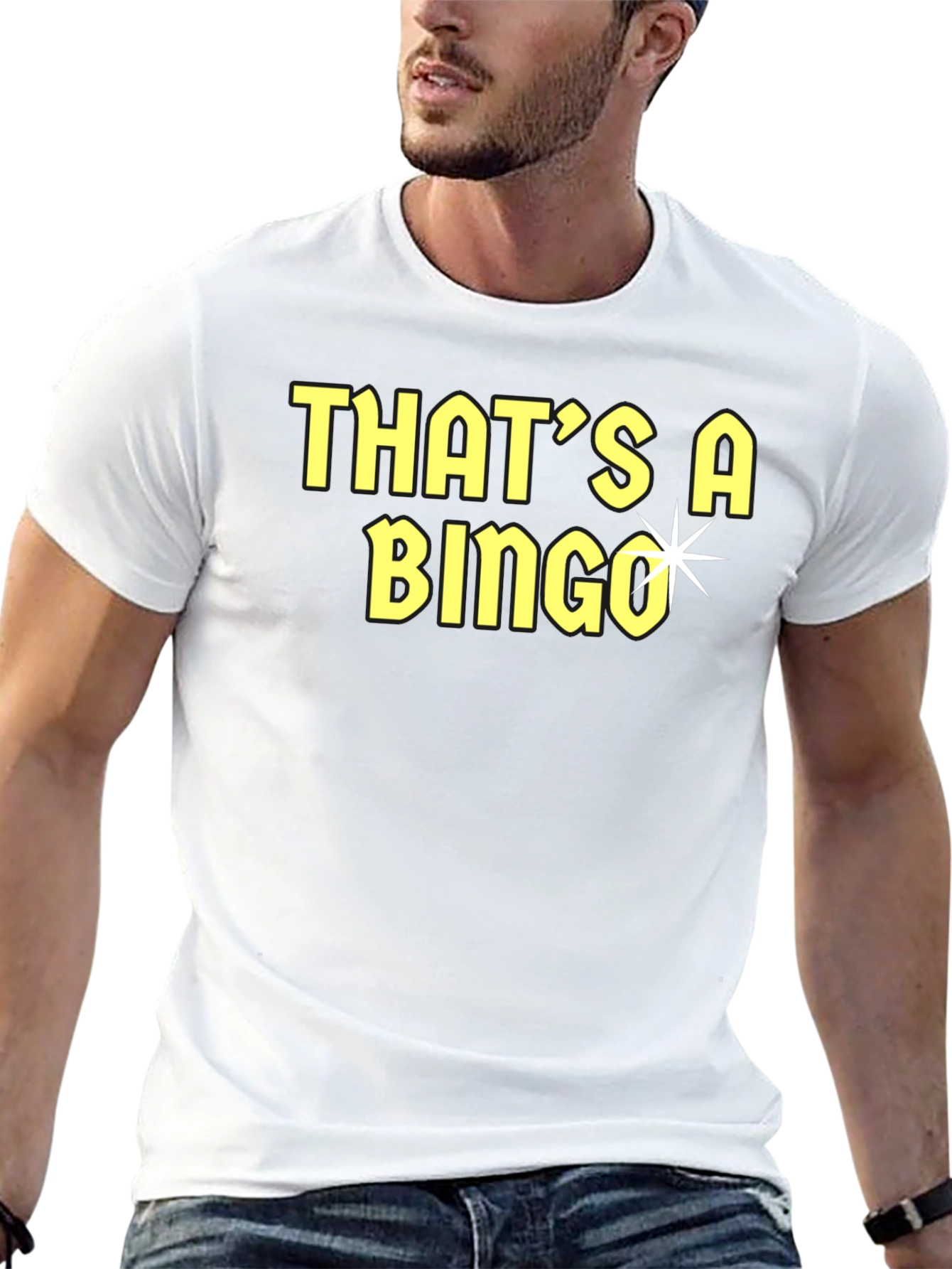 Black That's A Bingo T-Shirt - Funny Tee view 13