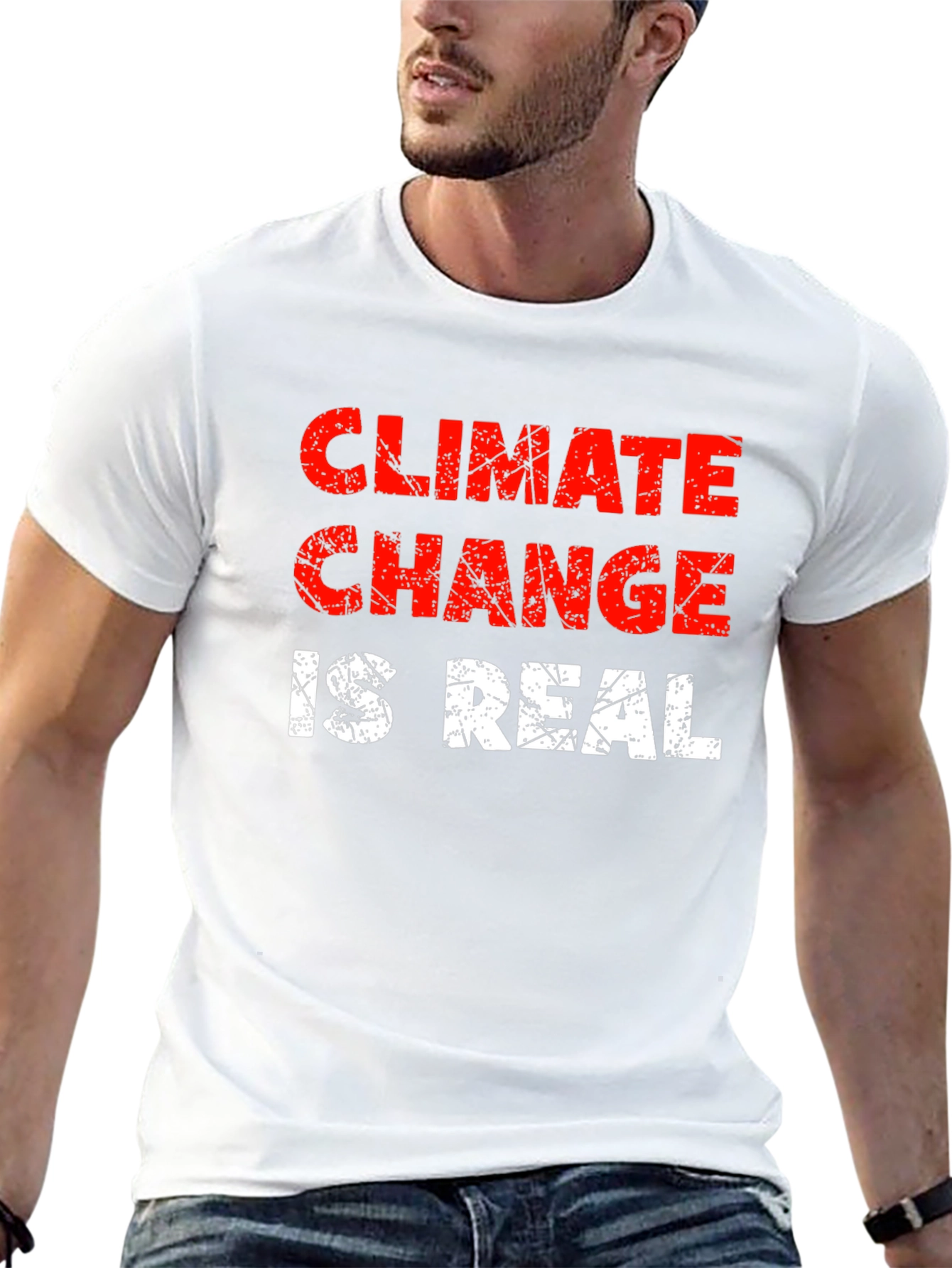 Black Climate Change Is Real Graphic Tee view 13