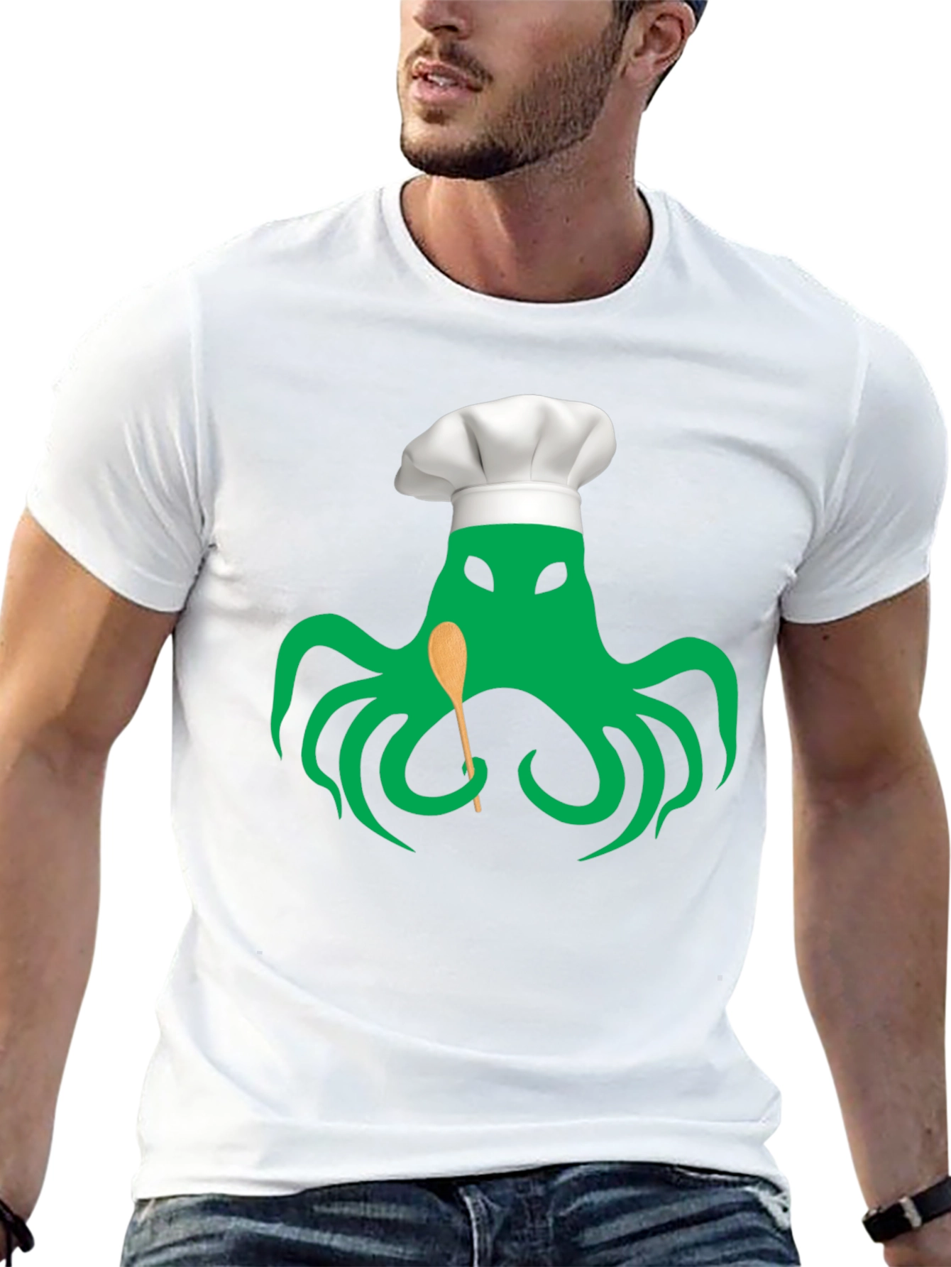 Black Chefthulhu Black Graphic Tee - Tentacle Culinary Master view 13