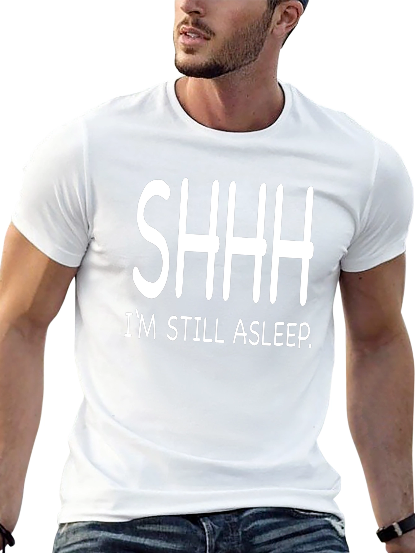 Black SHHH I'm Still Asleep Graphic T-Shirt view 13