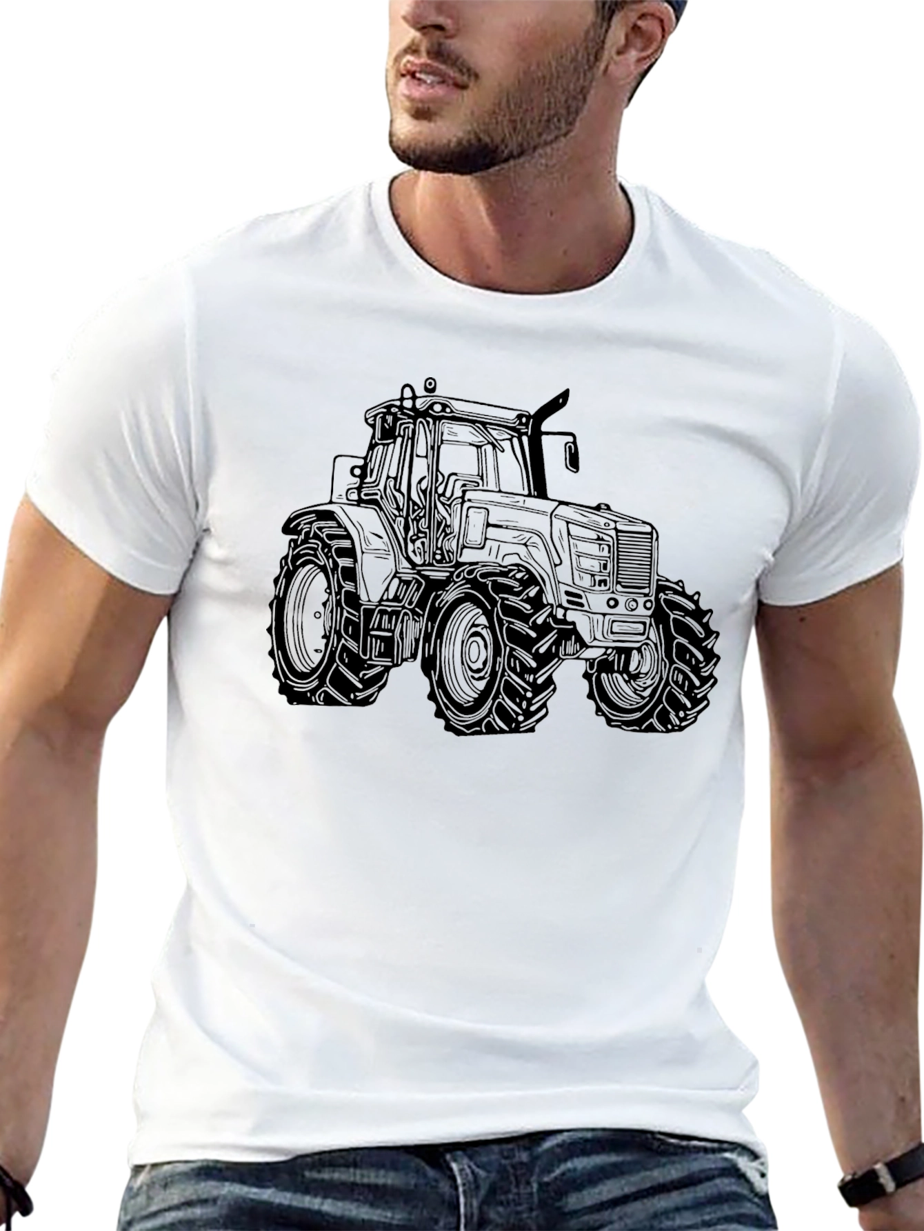Black Black Tractor Graphic Tee - Farm Life Apparel view 13