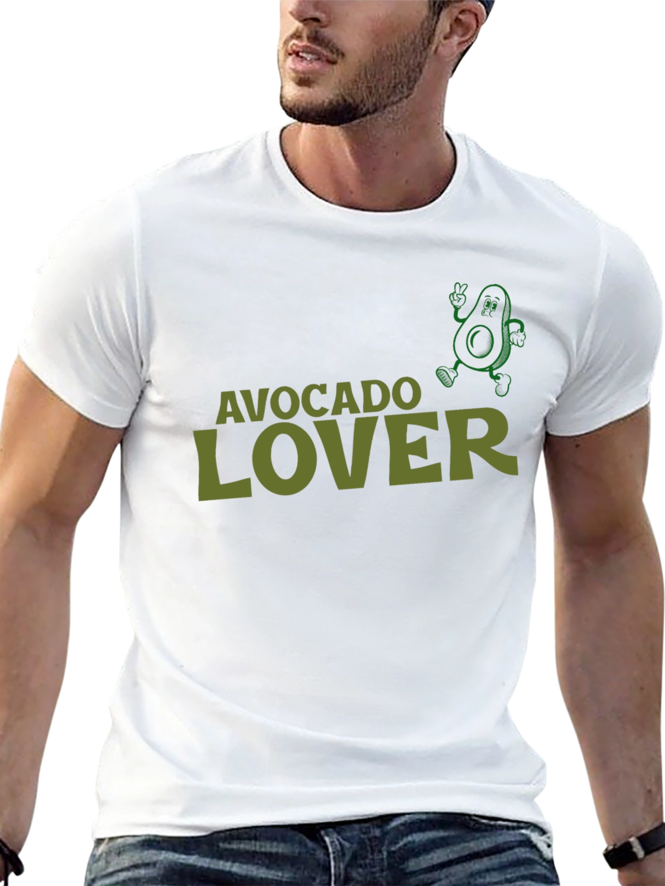 Black Avocado Lover T-Shirt Funny Avocado Graphic Tee view 13
