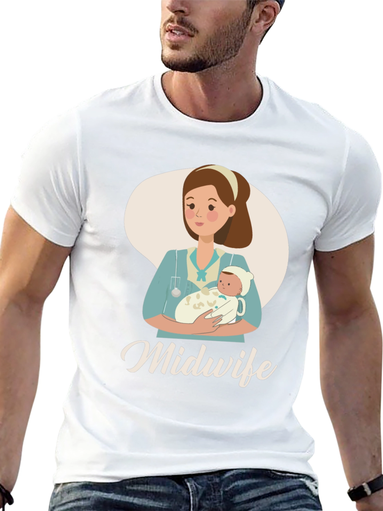 Midwife Graphic T-Shirt - Gift for Healthcare Providers - 13