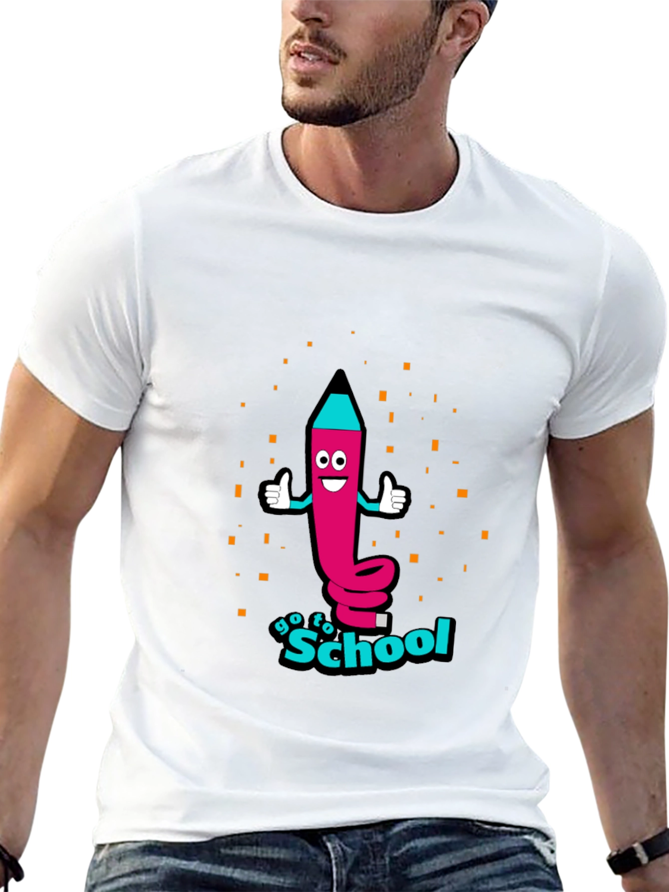 Go To School Pencil Graphic Tee - 13