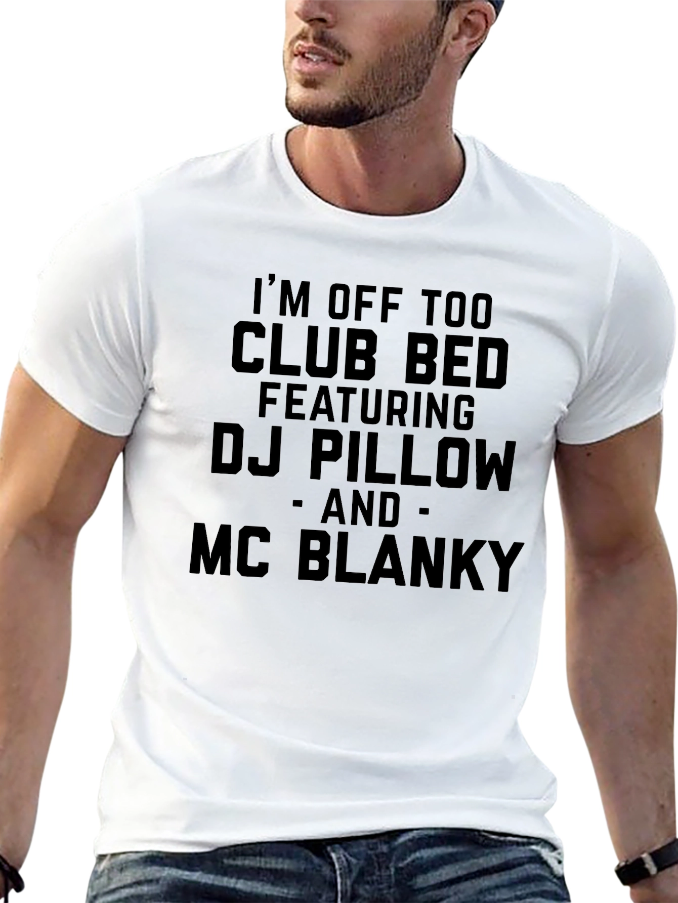Black Club Bed DJ Pillow MC Blanky T-Shirt view 13