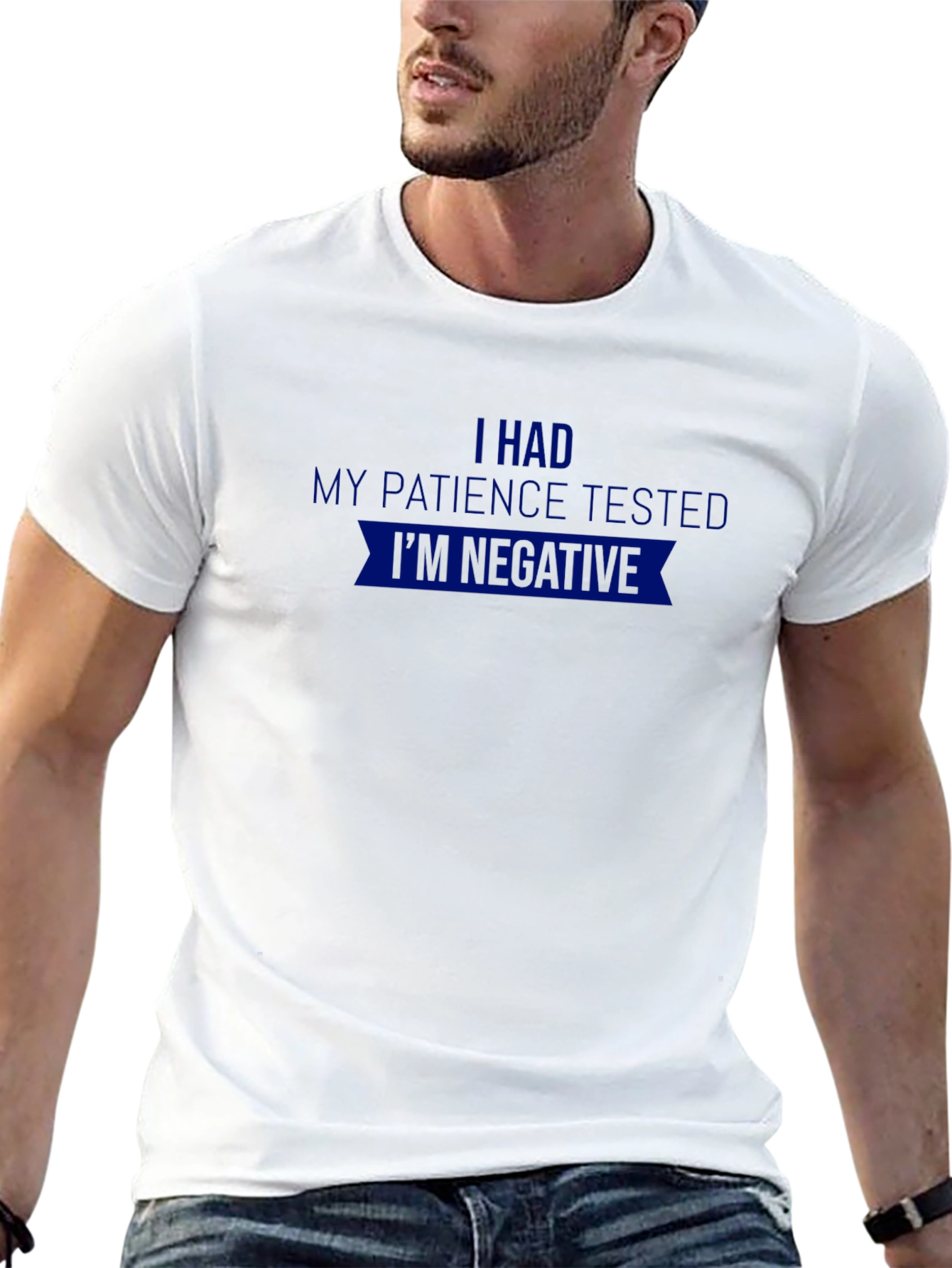 Black I Had My Patience Tested T-Shirt - Funny Sarcastic Tee view 13
