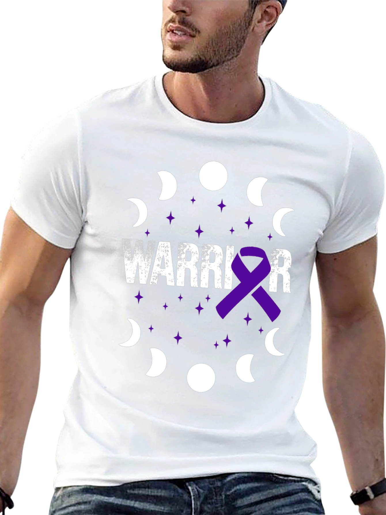 Black Warrior Awareness Ribbon T-Shirt view 13