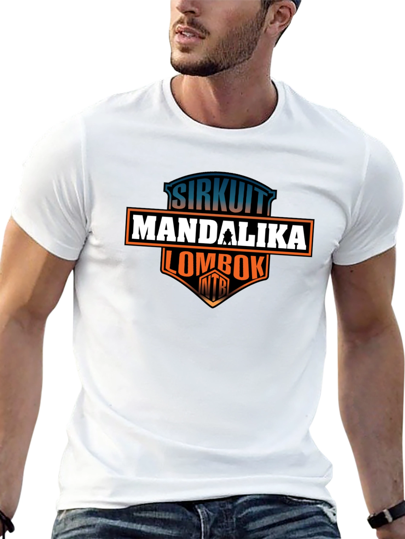 Black Sirkuit Mandalika Lombok T-Shirt view 13