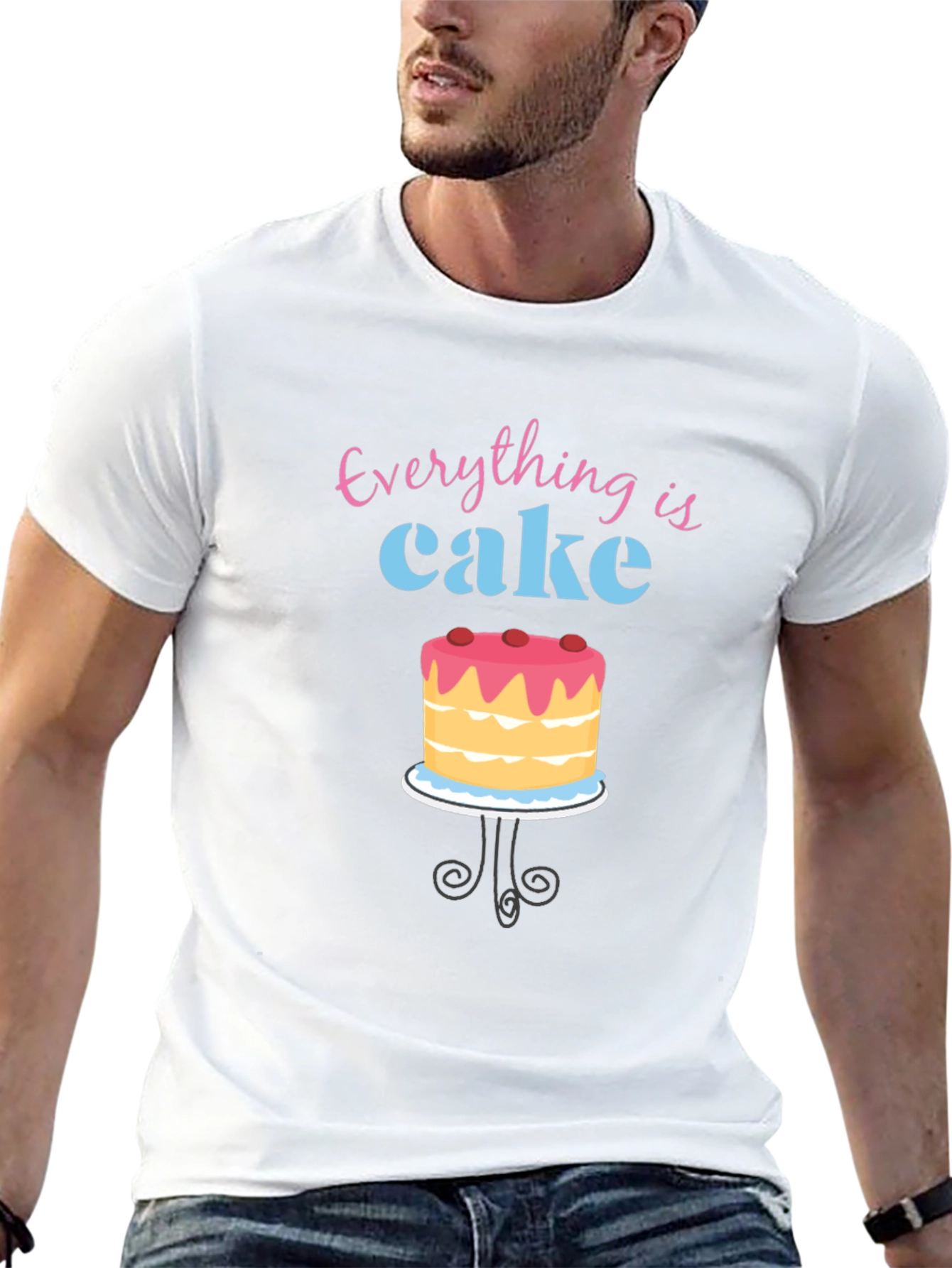 Black Everything is Cake T-Shirt view 13