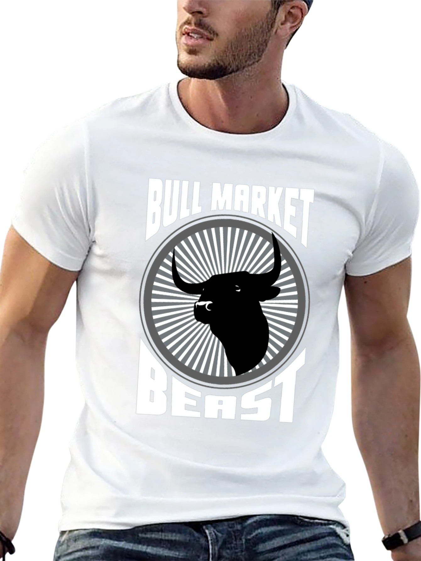 Black Bull Market Beast T-Shirt - Black Graphic Tee view 13