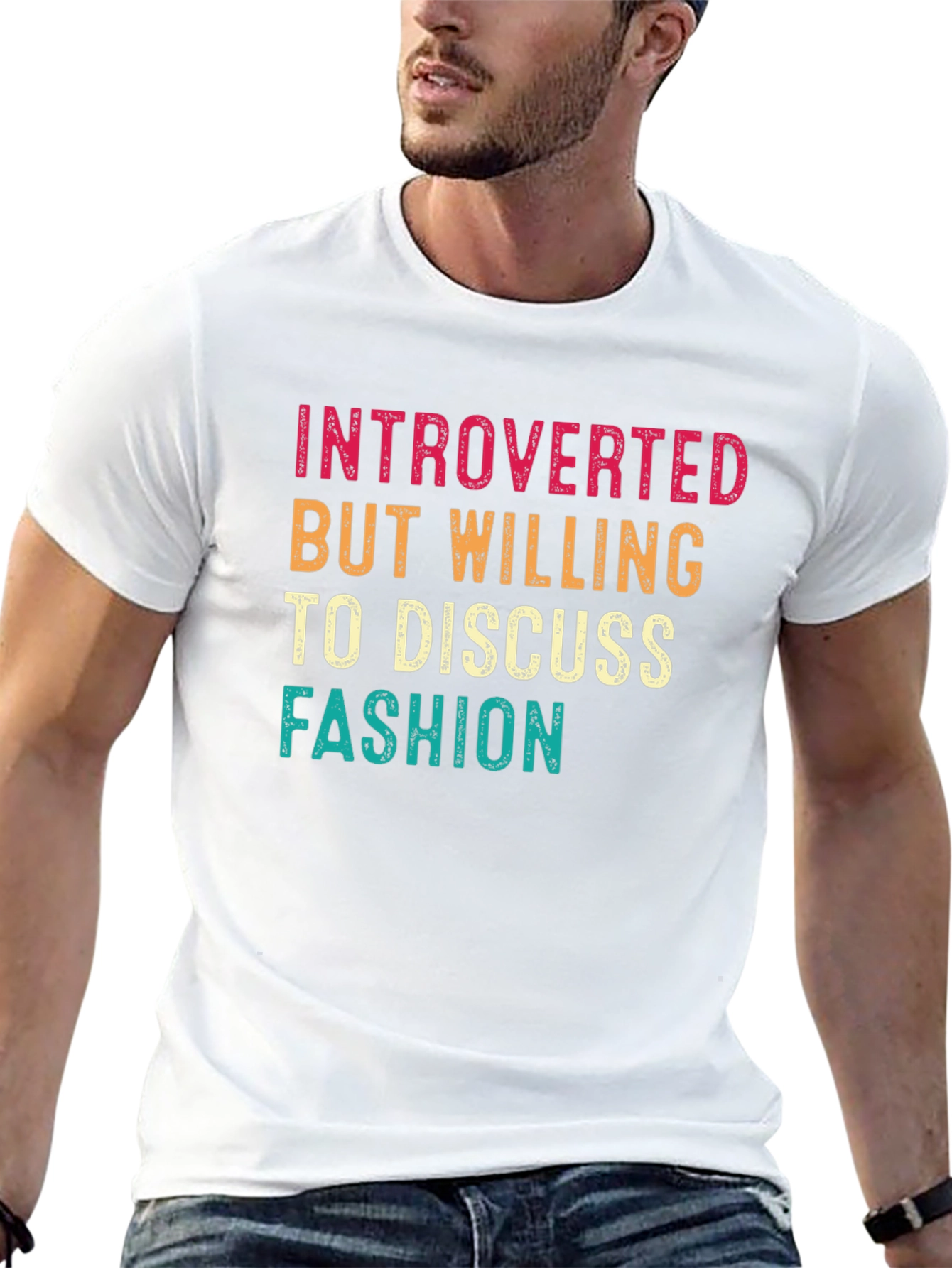 Black Introverted Fashion Lover Graphic Tee view 13