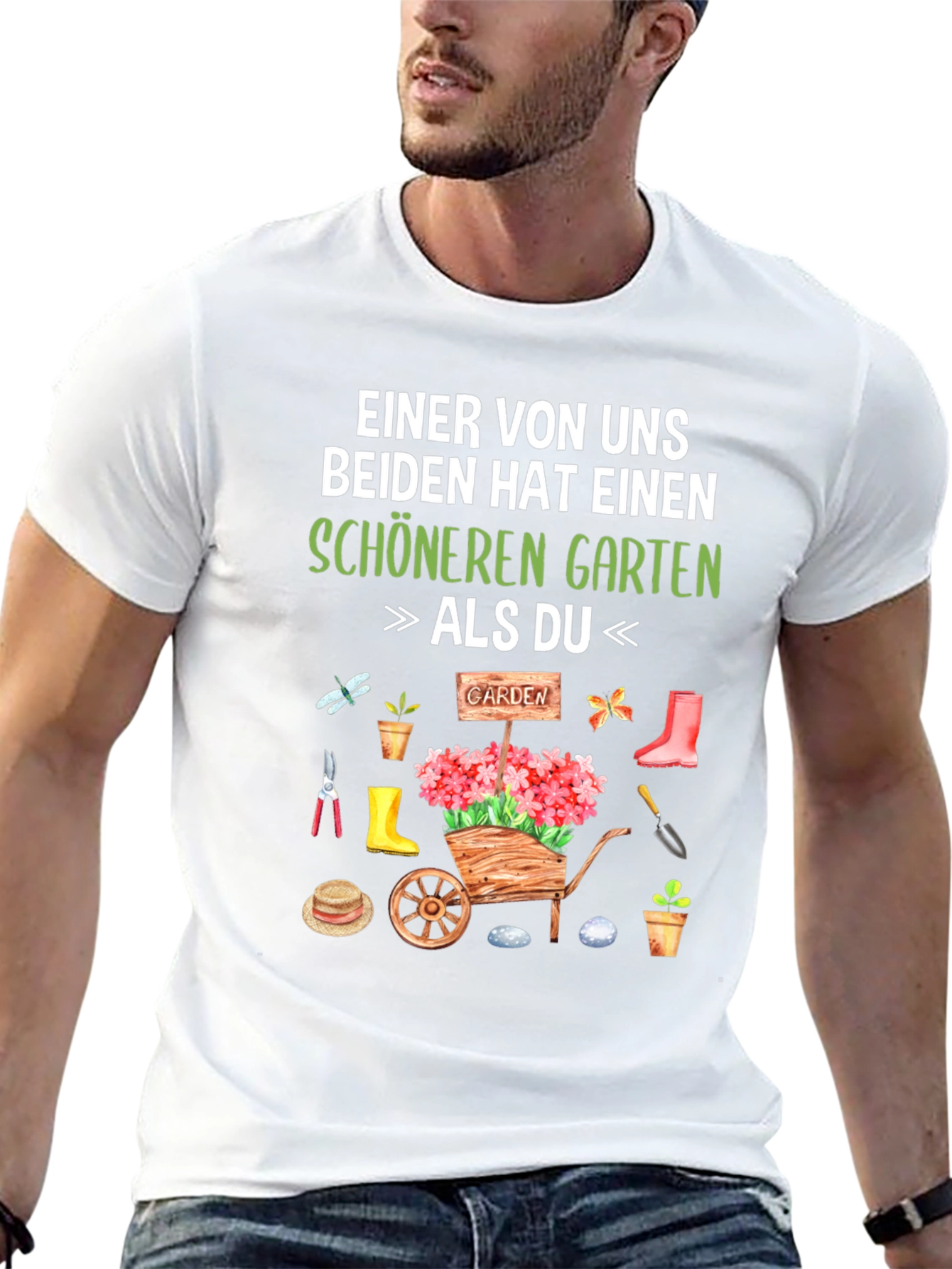 Black Gardener T-Shirt: "Schöneren Garten" view 13