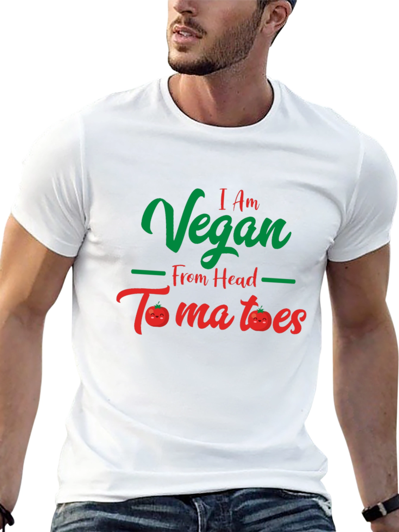 Black Vegan From Head Tomatoes Black T-Shirt view 13