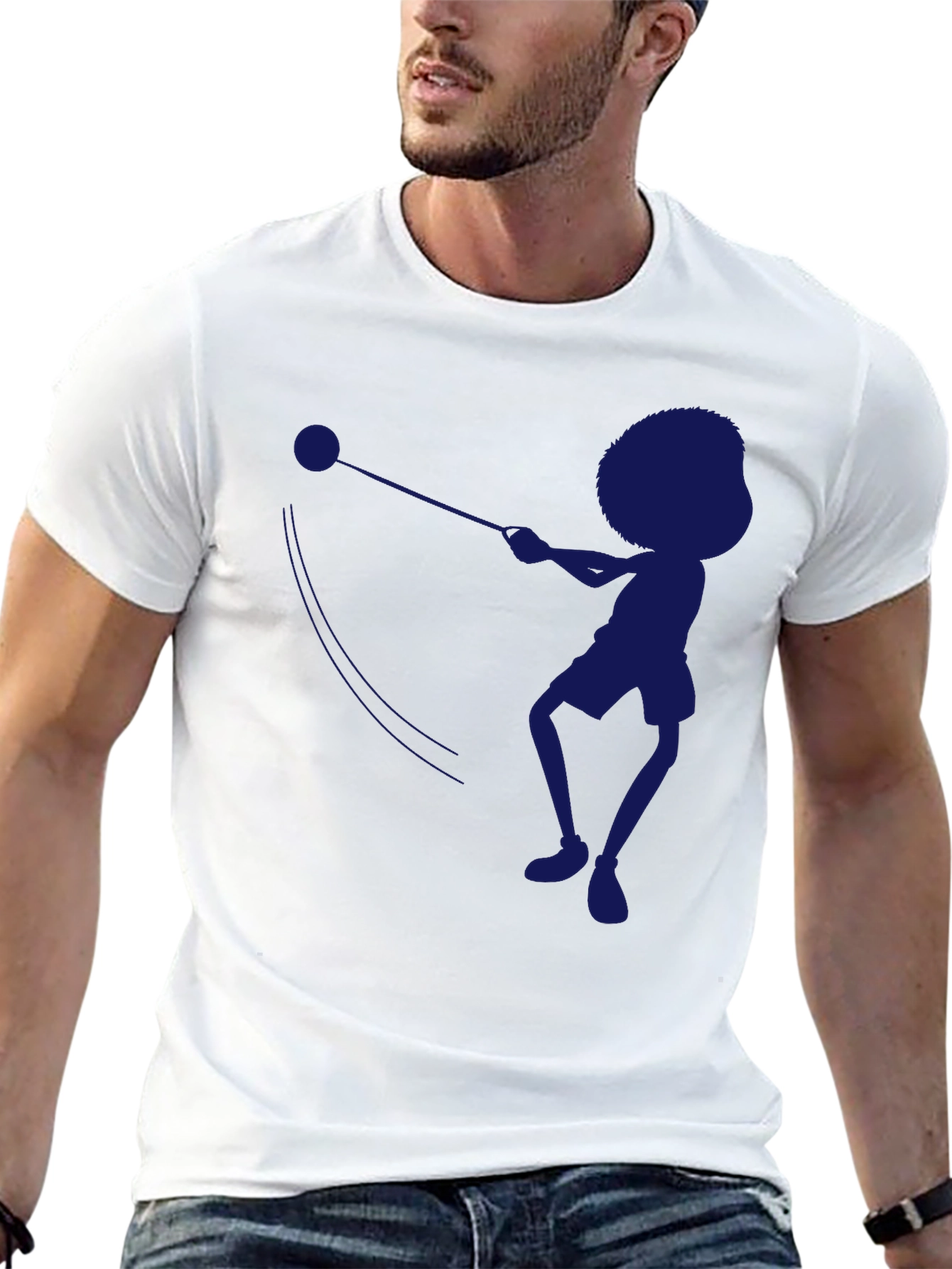 Black Hammer Throw Silhouette T-Shirt view 13