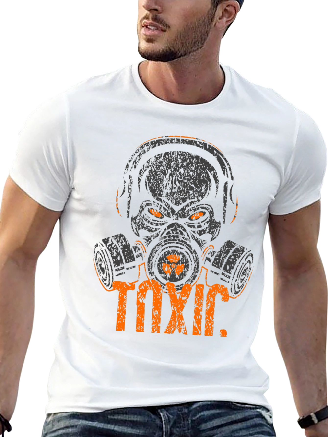 Toxic Skull Graphic Tee - Black Cotton T-Shirt - 13