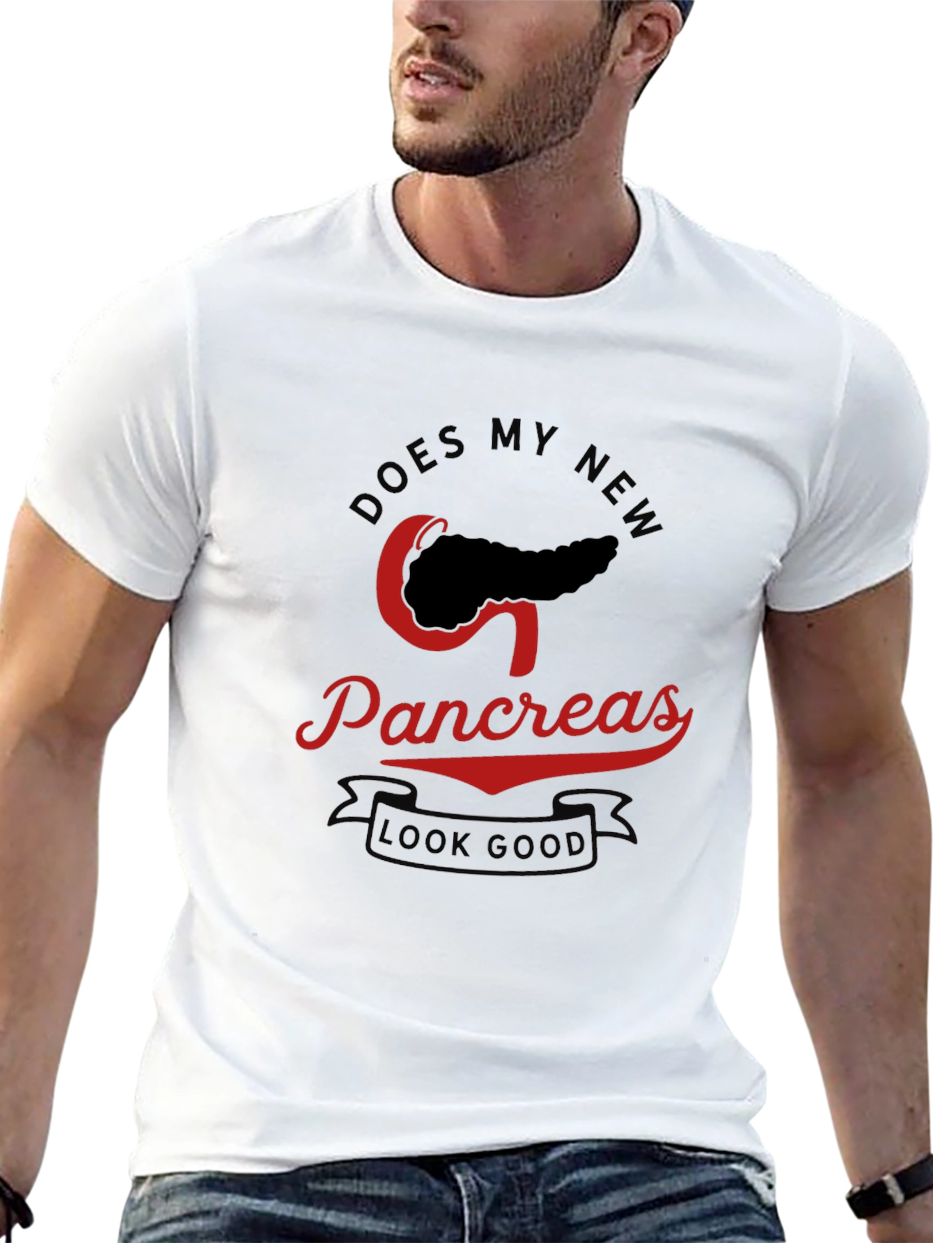 Black Funny Pancreas Transplant T-Shirt view 13