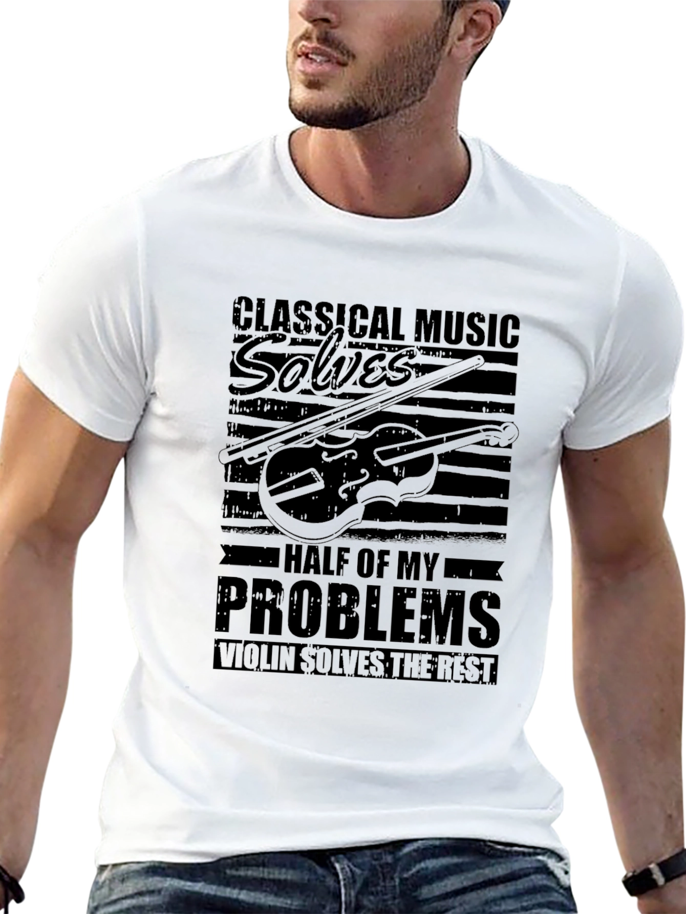 Black Classical Music Solves My Problems T-Shirt view 13